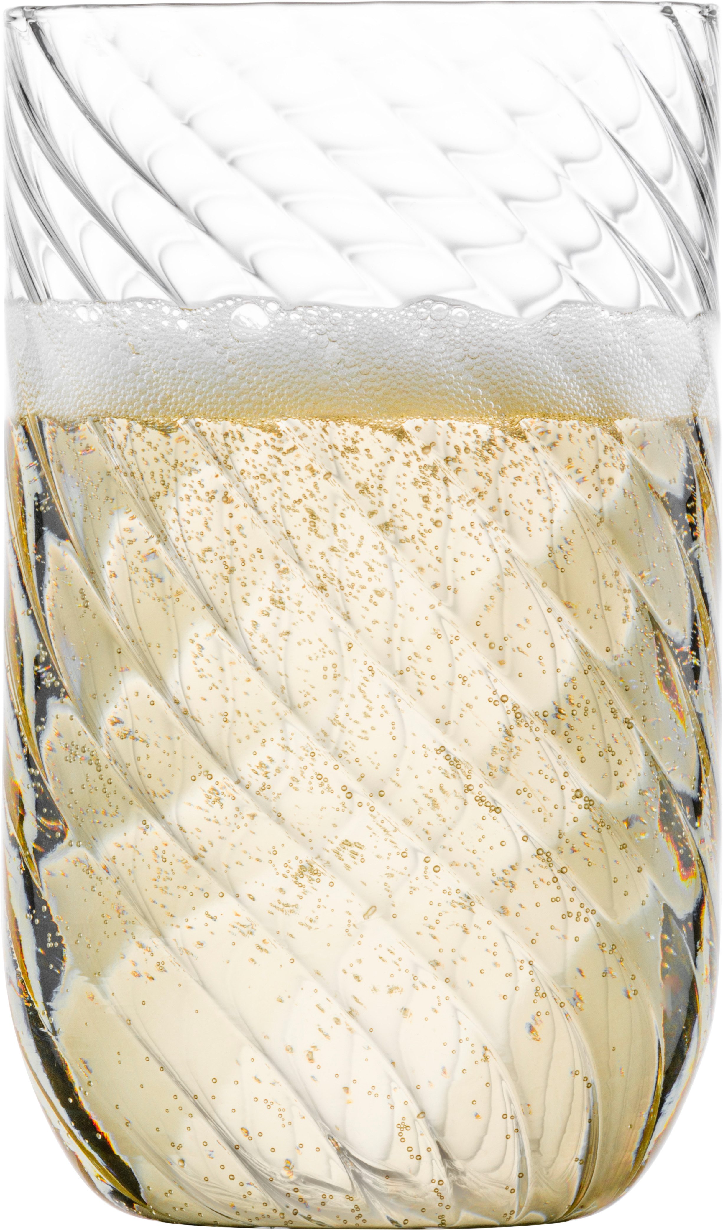 Eisch Germany Becher TWIST, 2-tlg., Borosilikatglas, Becher/Kaffeegläser mit feiner Struktur