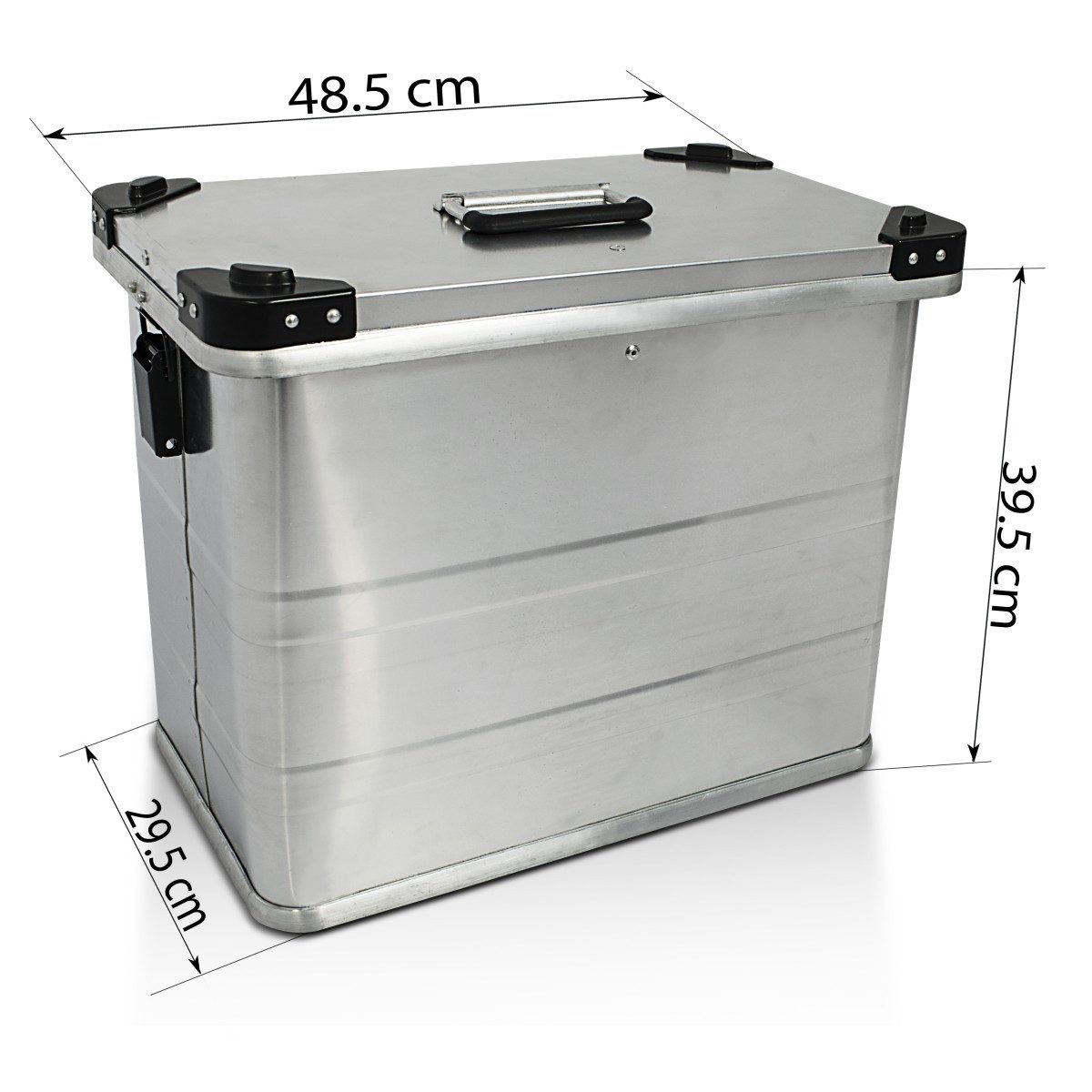 Bagtecs Reisetasche Set Alukoffer + Alu Topcase S3