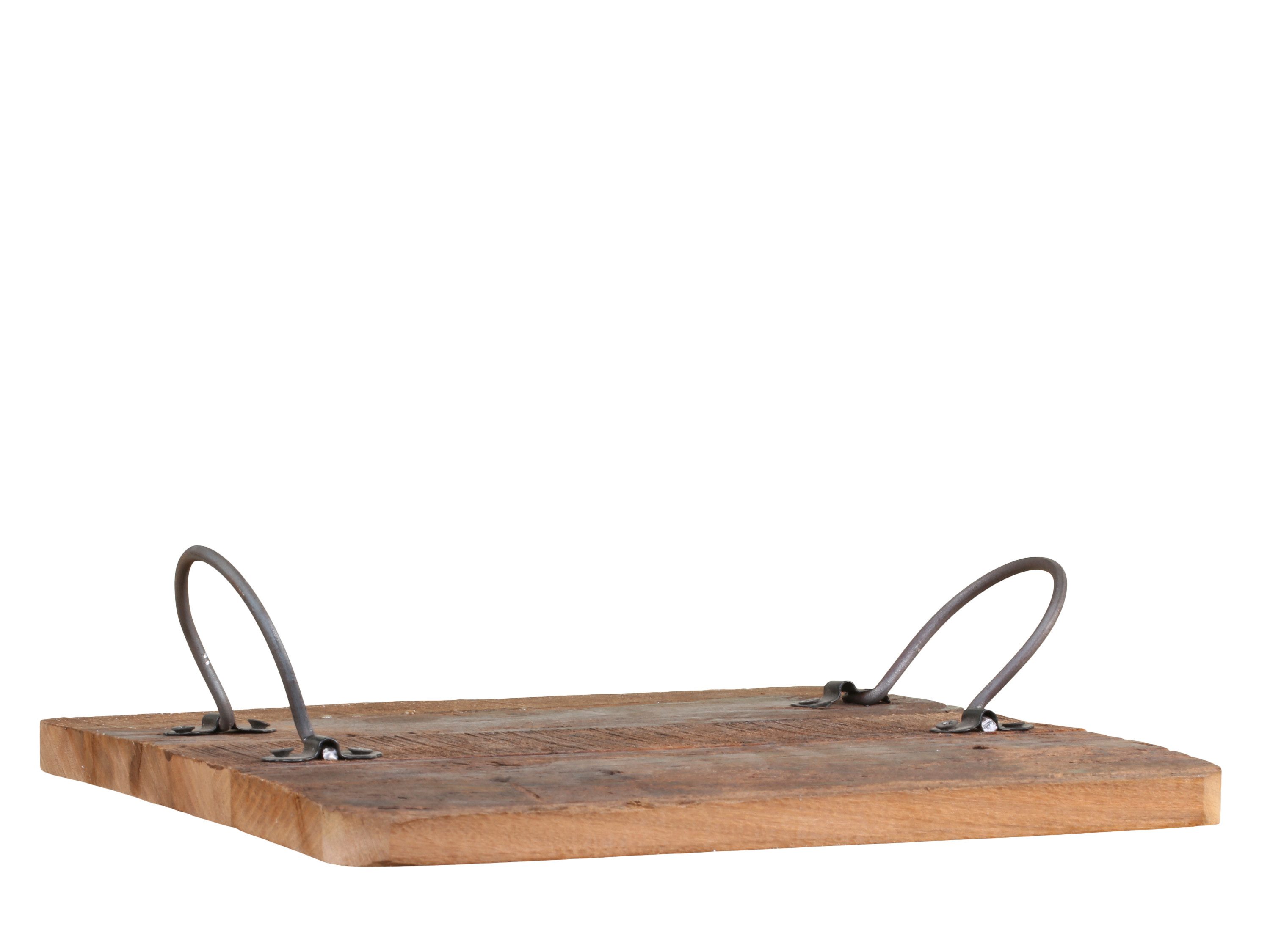 Chic Antique Tablett Tablett Grimaud Untersetzer mit Grifff Holztablett Unikat altes Holz, Tablett Holztablett Serviertablett Deko Unikat Grimaud