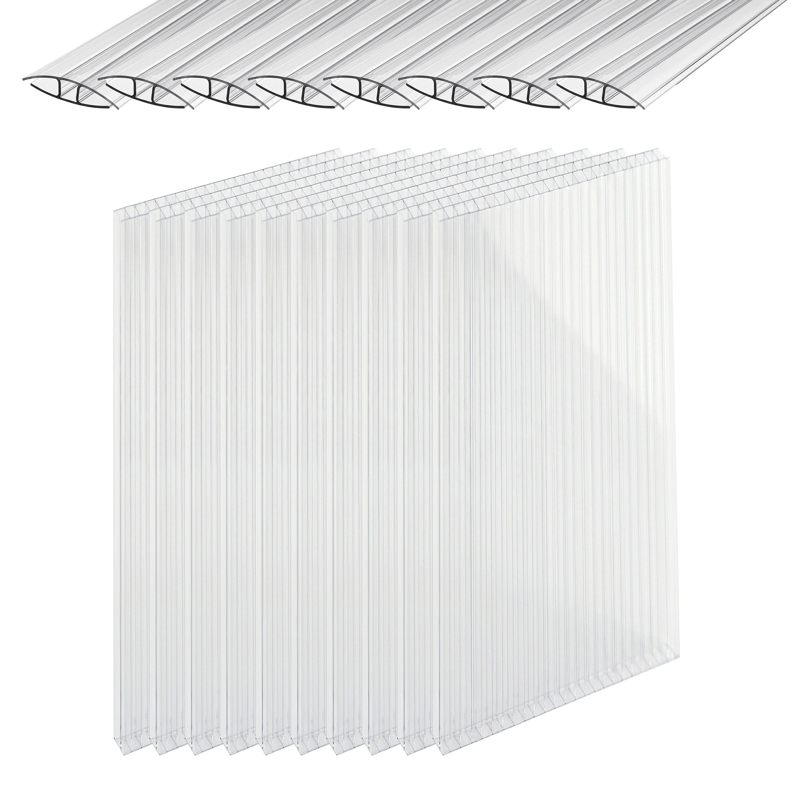 relaxdays Doppelstegplatte 10er Set mit Verbind