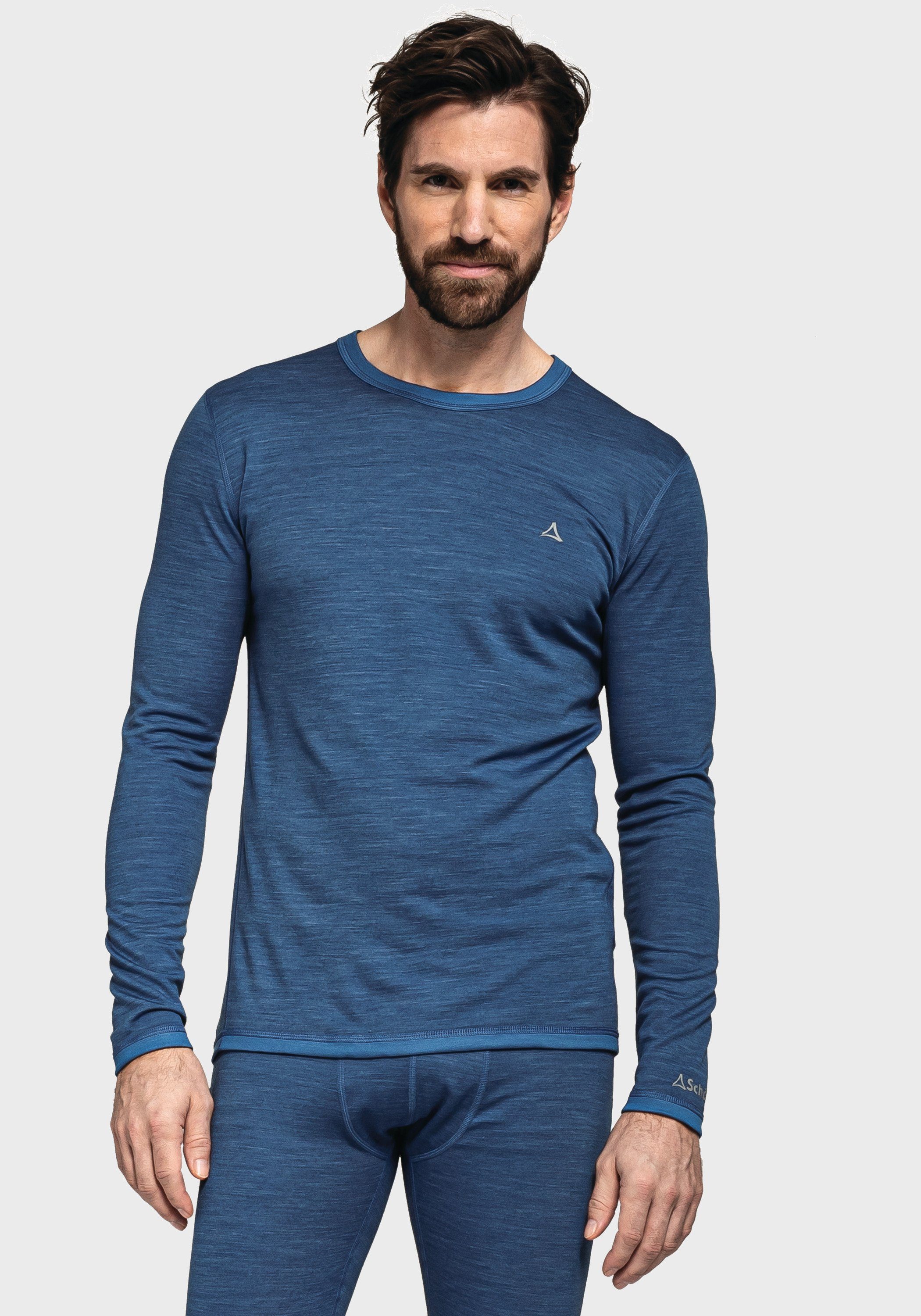 Shirt Arm 1/1 Funktionsshirt Schöffel Blau Merino Sport M