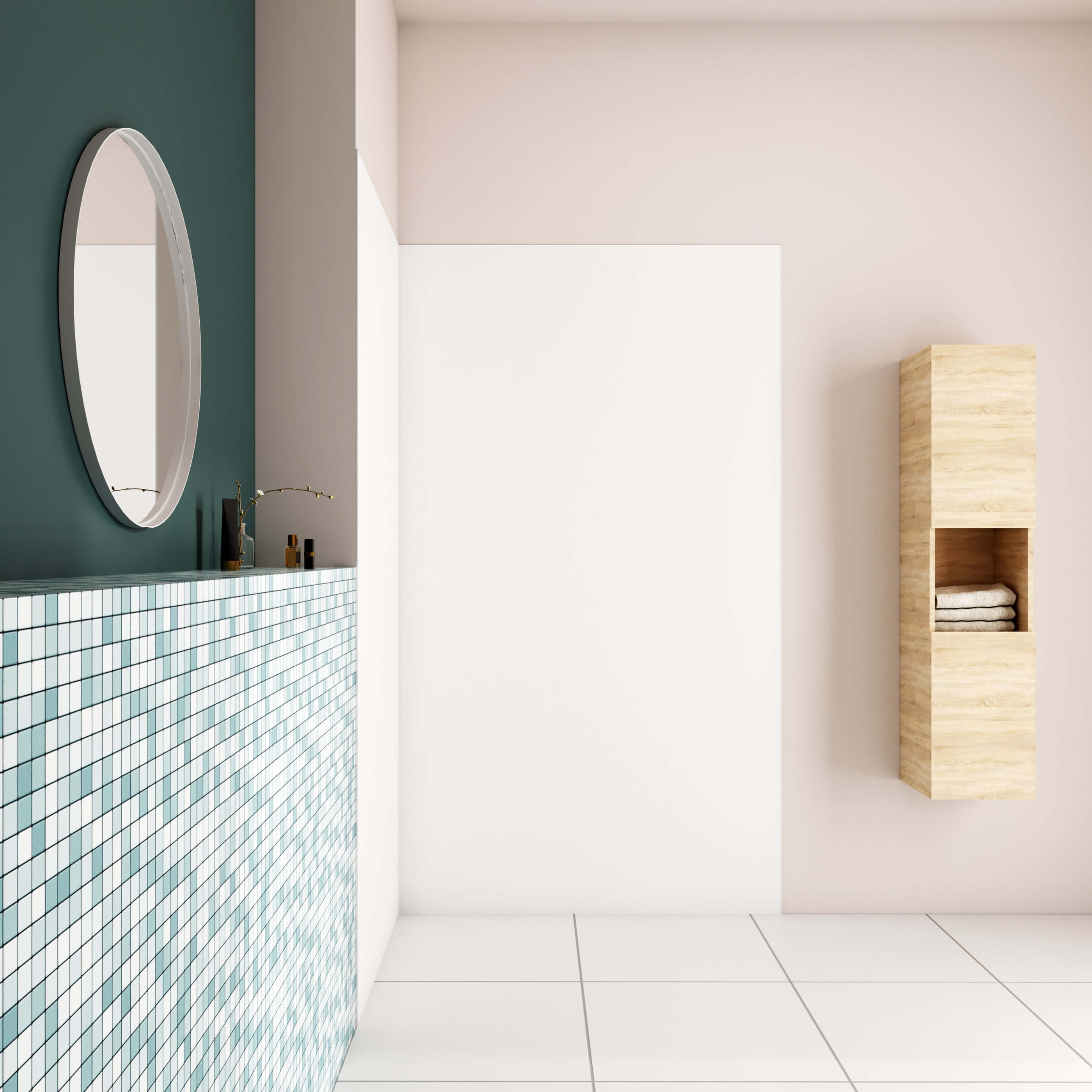 AICA Duschwand Duschrückwand Weiß PE-Aluminiumpaneele wasserdichte günstig online kaufen
