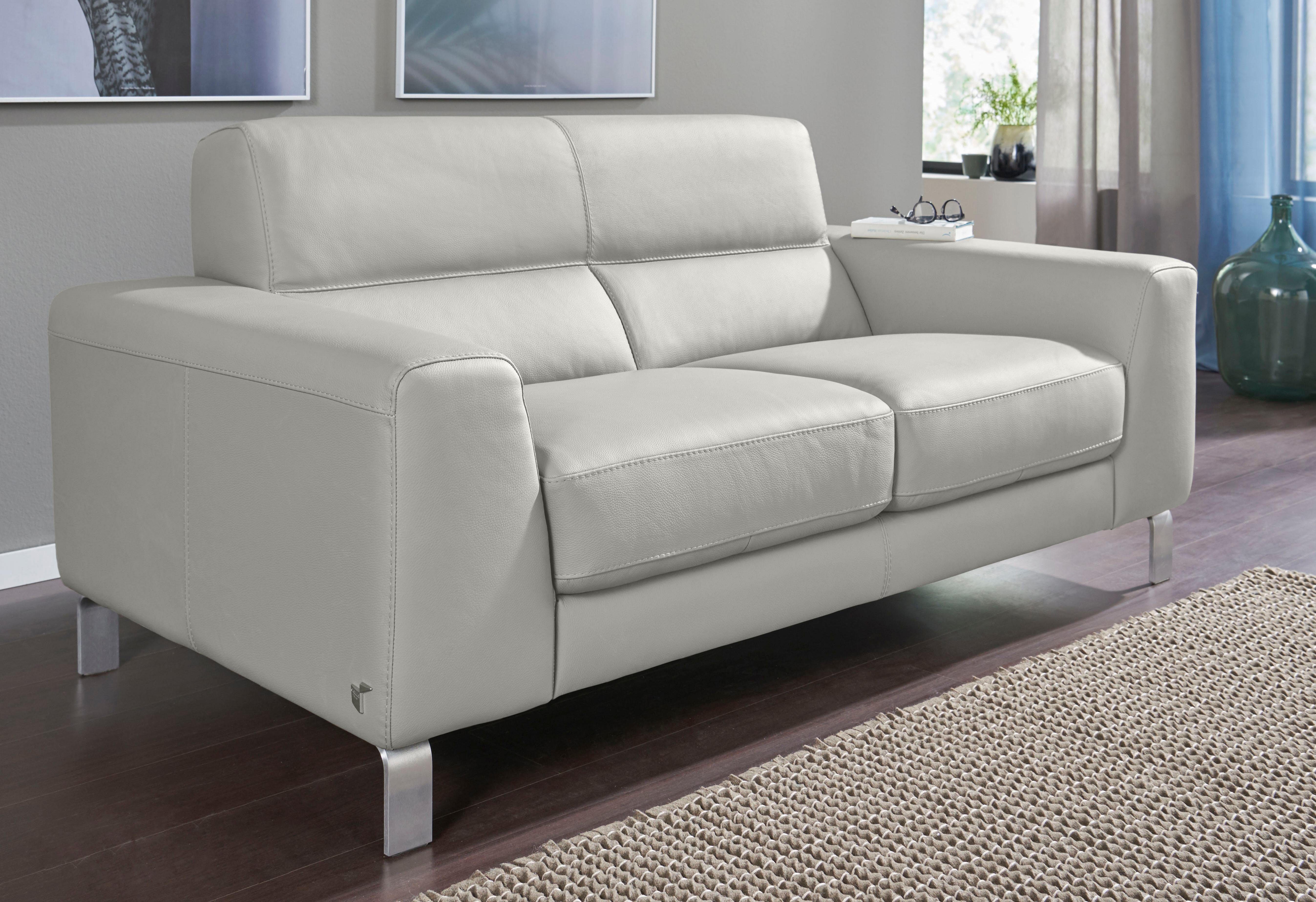 CALIA ITALIA 2,5-Sitzer Simon, hoher Sitzkomfort, modern und elegant, italienisches Designsofa, in zwei Lederqualitäten