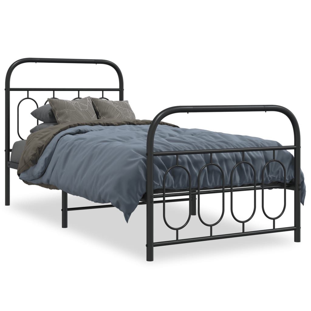 vidaXL Bett Bettgestell mit Kopf- und günstig online kaufen