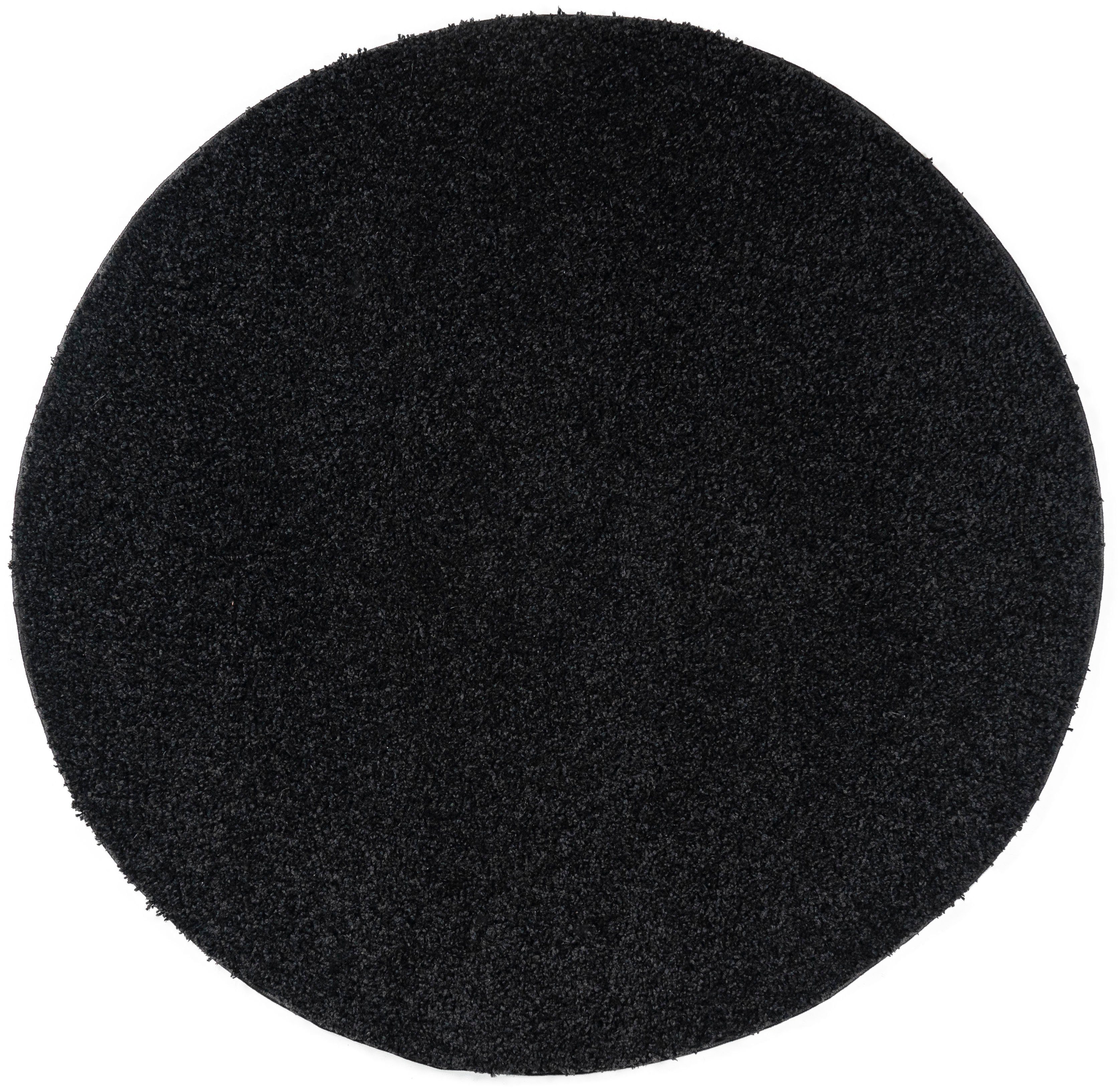 Teppich Shaggy 30, Home affaire, rund, Höhe: 30 mm, Teppich in Uni-Farben, besonders weich und kuschelig anthrazit