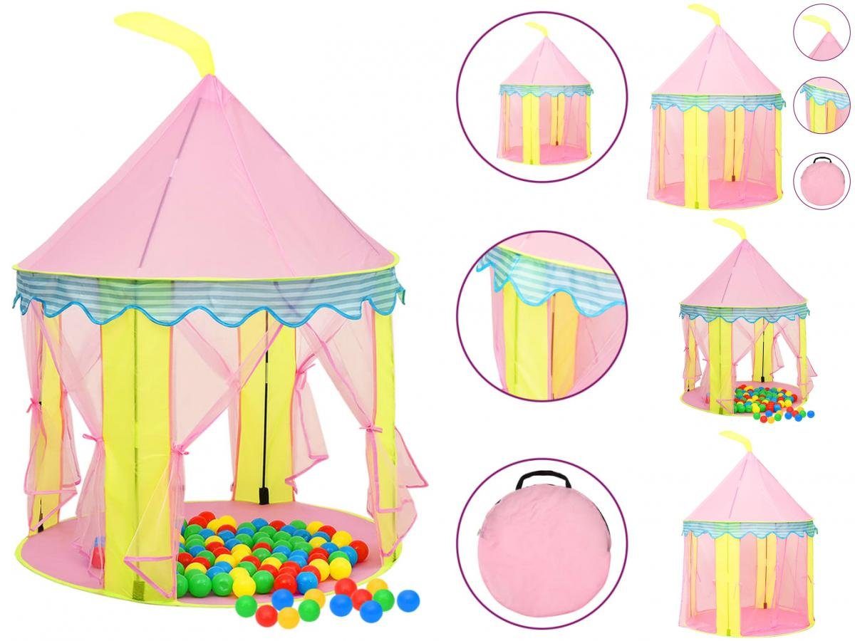 für Kinder Spielzelt 100x100x127 Rosa Bällebad cm vidaXL Spielzelt