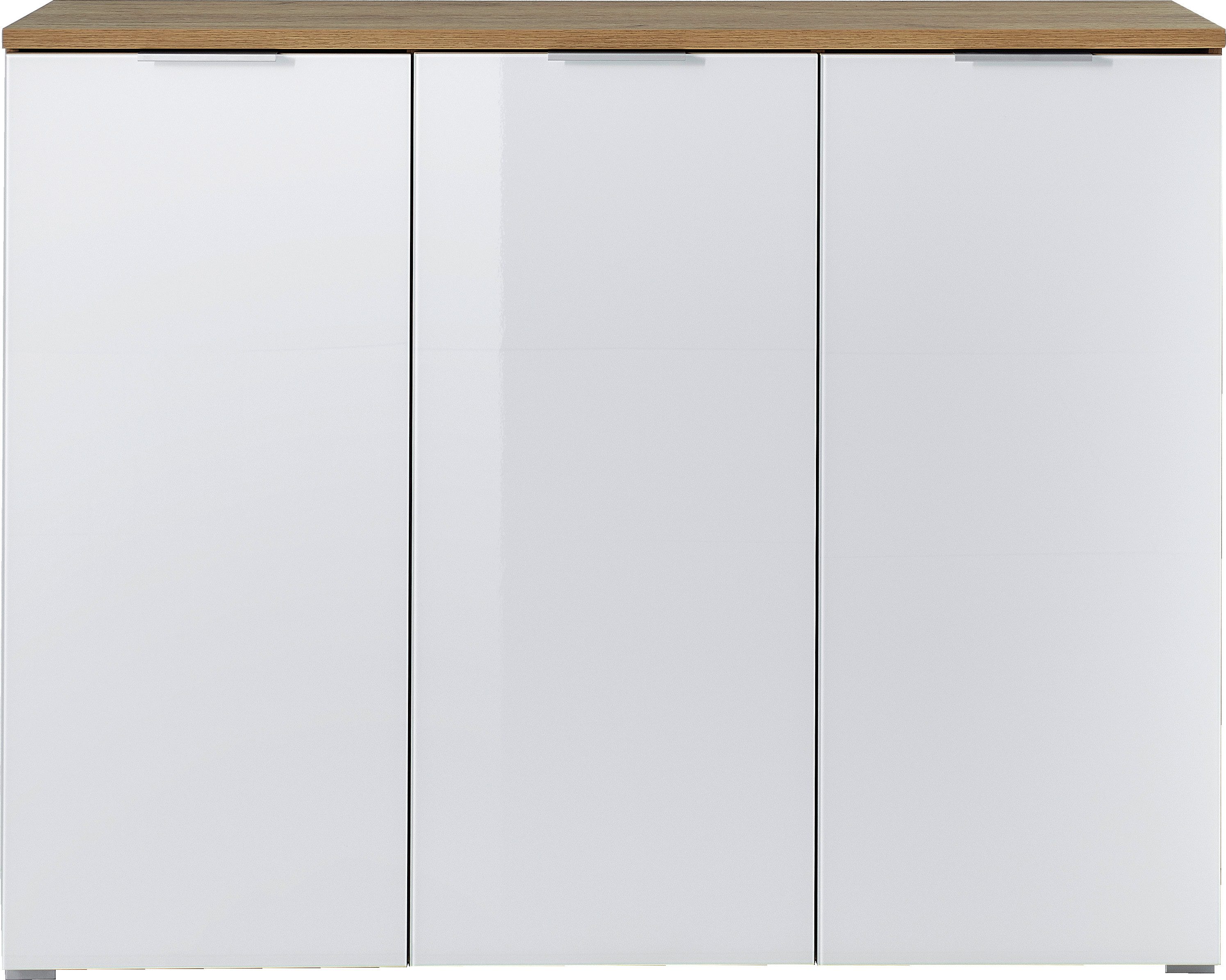 GERMANIA Schuhschrank GW-Telde mit weißen Glas-Fronten