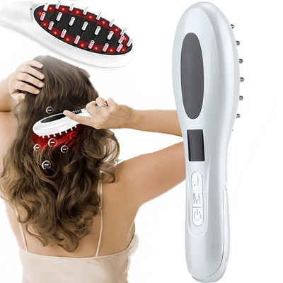 Scheiffy Haarkamm Elektrischer Massagekamm,Kopfhaut-Massagegerät,Haarpflege, Negativ-Ionen-Haarpflege