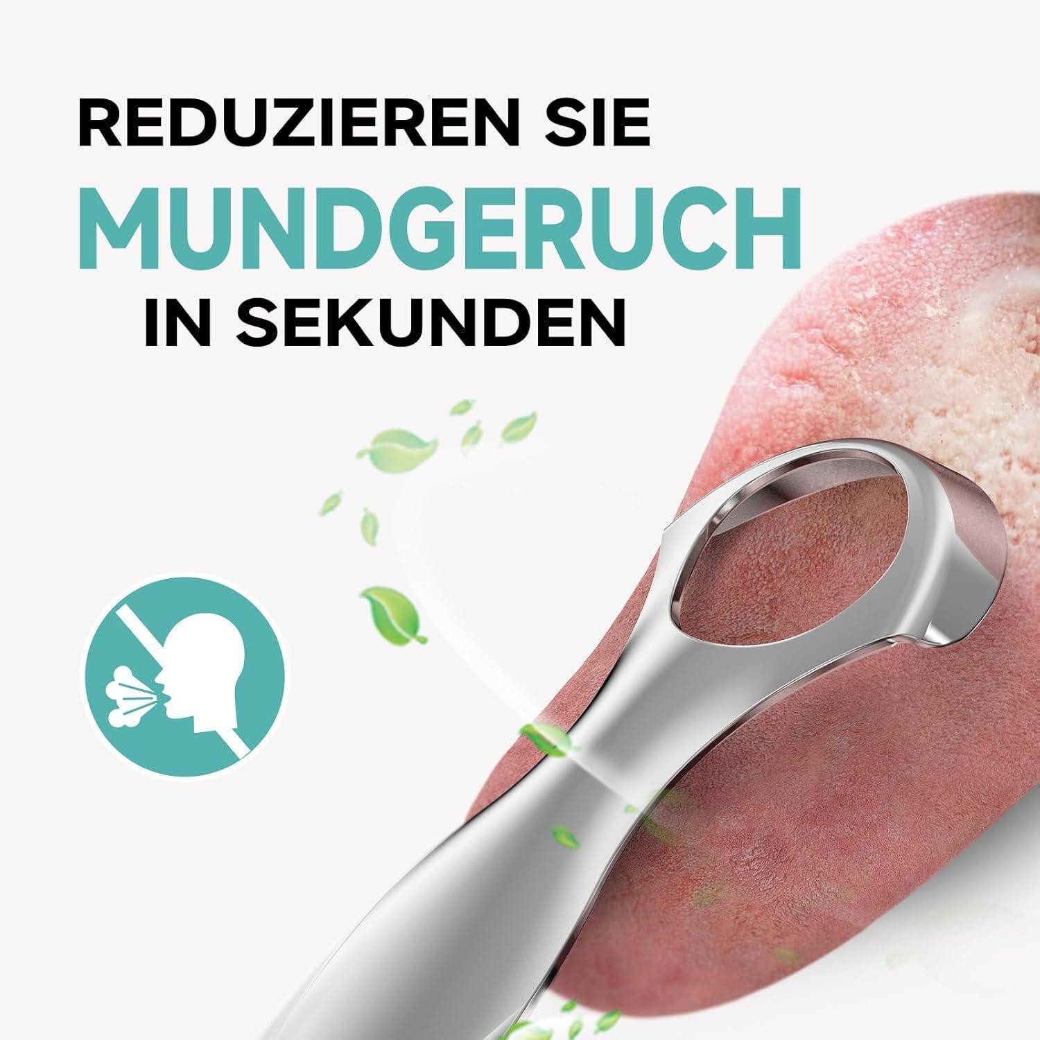 LuxusKollektion Zungenreinigeraufsatz Zungenreiniger Zungenschaber für Erwachsene Mundgeruchbekämpfen