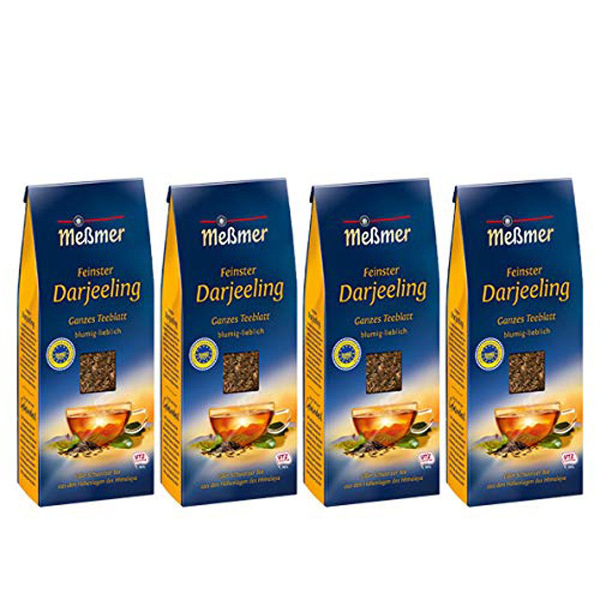 Meßmer Tee, Meßmer Feinster Darjeeling Ganzes Teeblatt loser Tee 150g 4er Pack