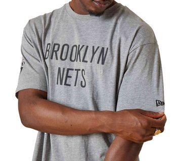 New Era T-Shirt NBA Brooklyn Nets Washed Pack Wordmark Oversized