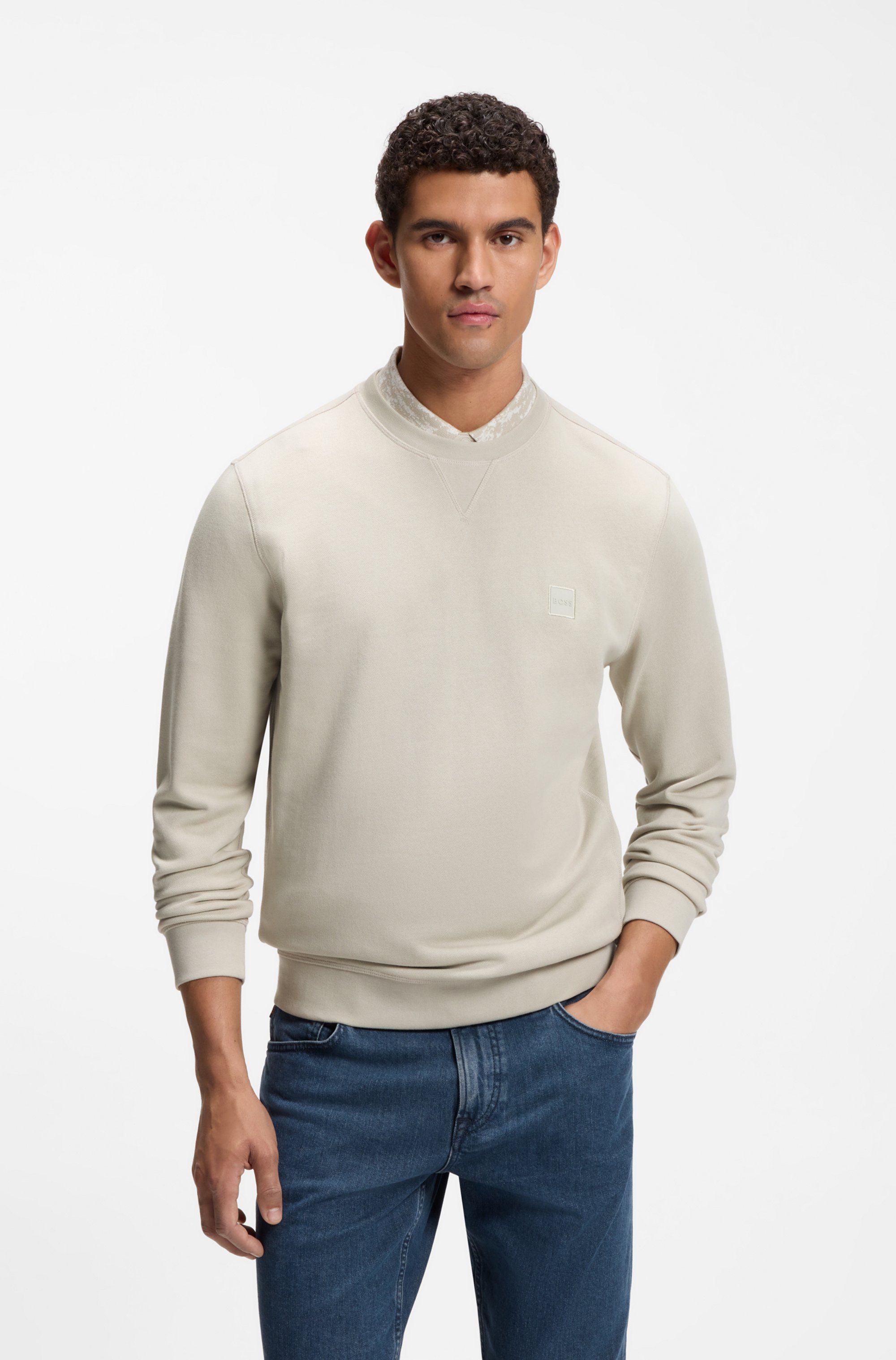 BOSS ORANGE Sweatshirt Westart mit BOSS Logopatch