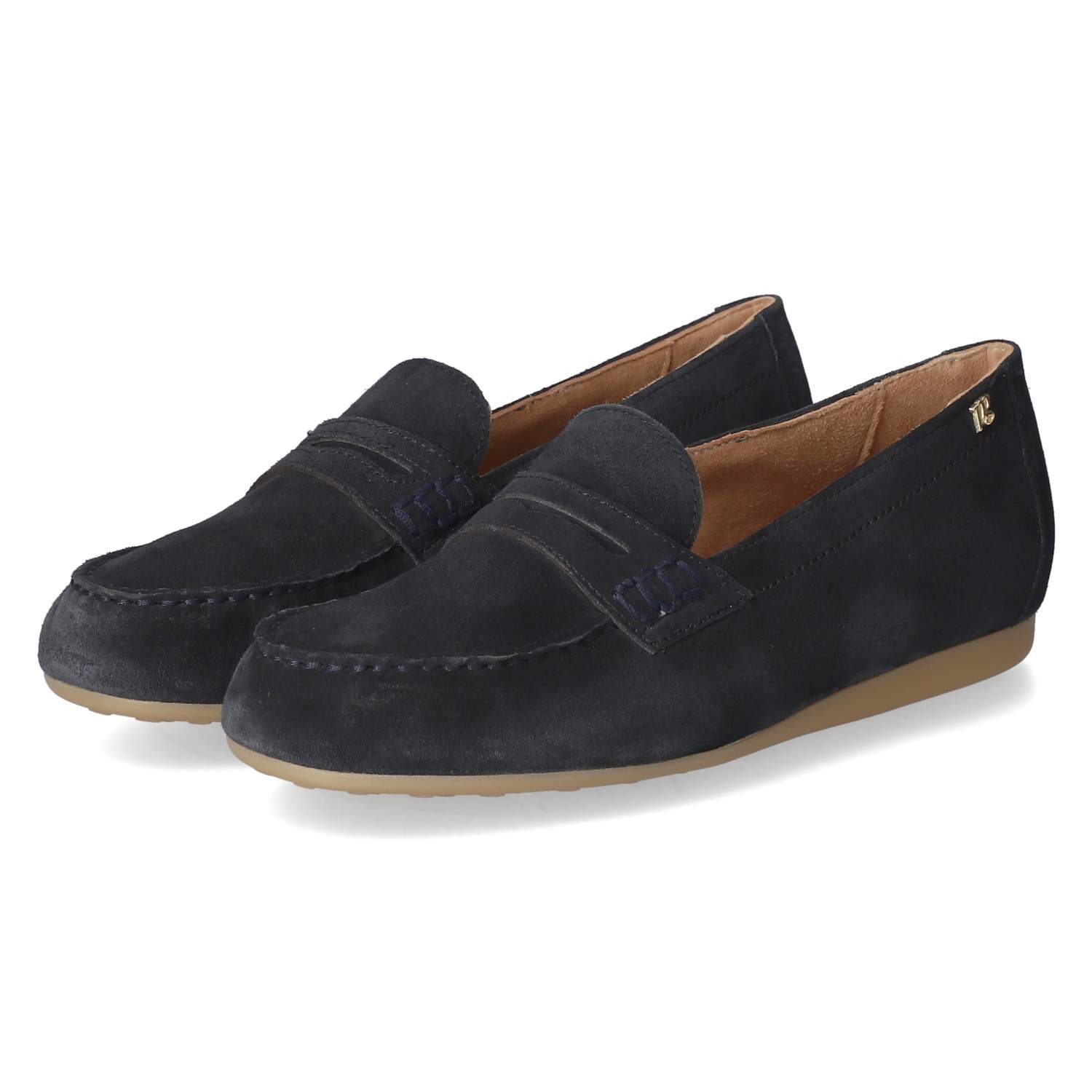 Paul Green 1188-029 Damen Rauleder blue Slipper