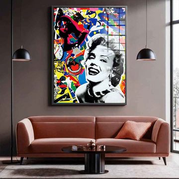 DOTCOMCANVAS® Acrylglasbild MARYLIN - Acrylglas, Acrylglasbild MARYLIN Monroe Pop Art Wandbild hochkant