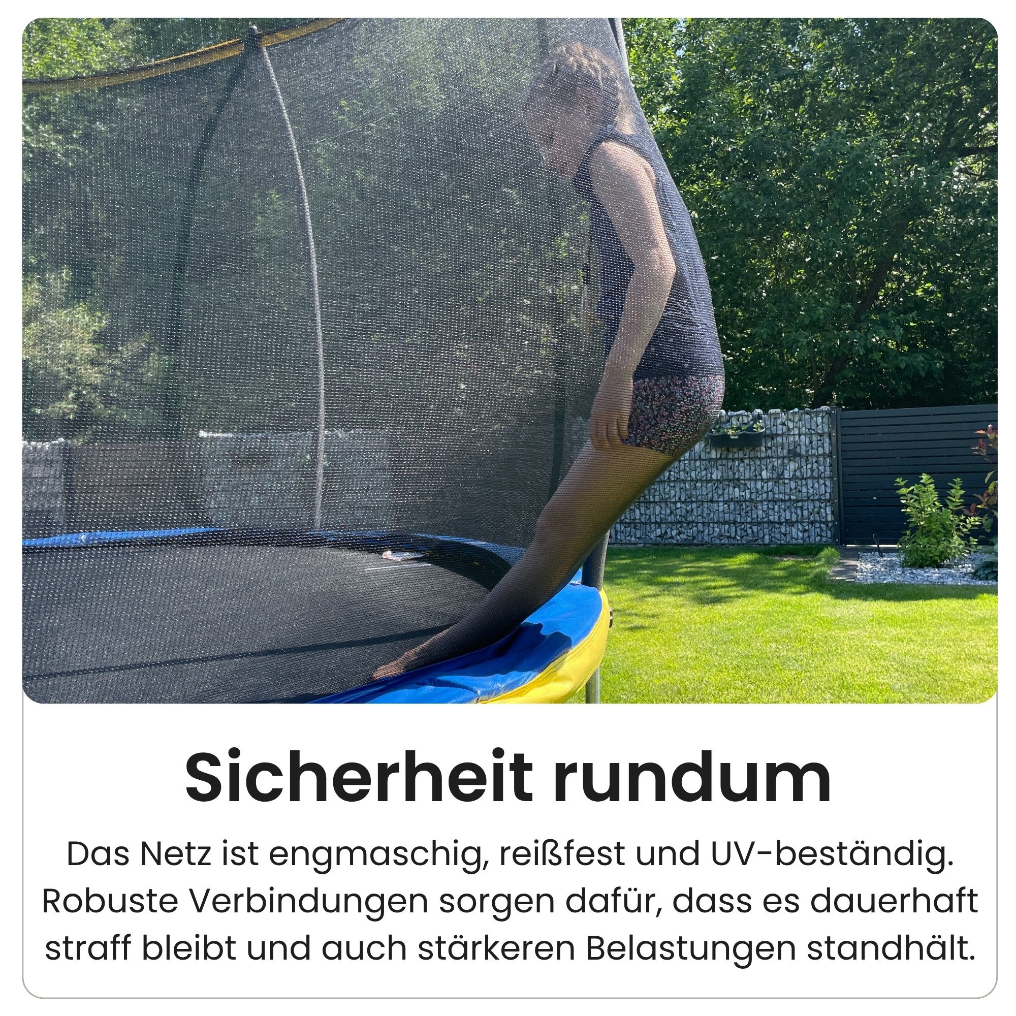 Zero Gravity Gartentrampolin Trampolin Outdoor Ø183/244/305/366/427cm mit smartem Klappnetz, Ø 183 cm, TÜV GS geprüfte Sicherheit