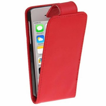 König Design Handyhülle Apple iPhone 5c, Apple iPhone 5c Handyhülle Backcover Rot