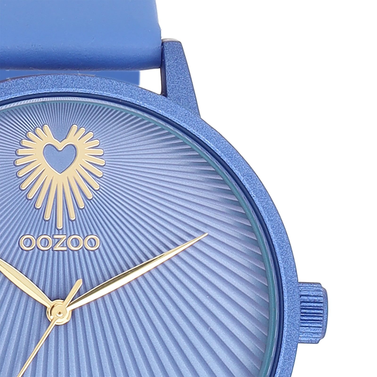 OOZOO Quarzuhr Oozoo Damen Armbanduhr Timepieces Analog, (Analoguhr), Damenuhr rund, groß (ca. 42mm) Lederarmband, Fashion-Style
