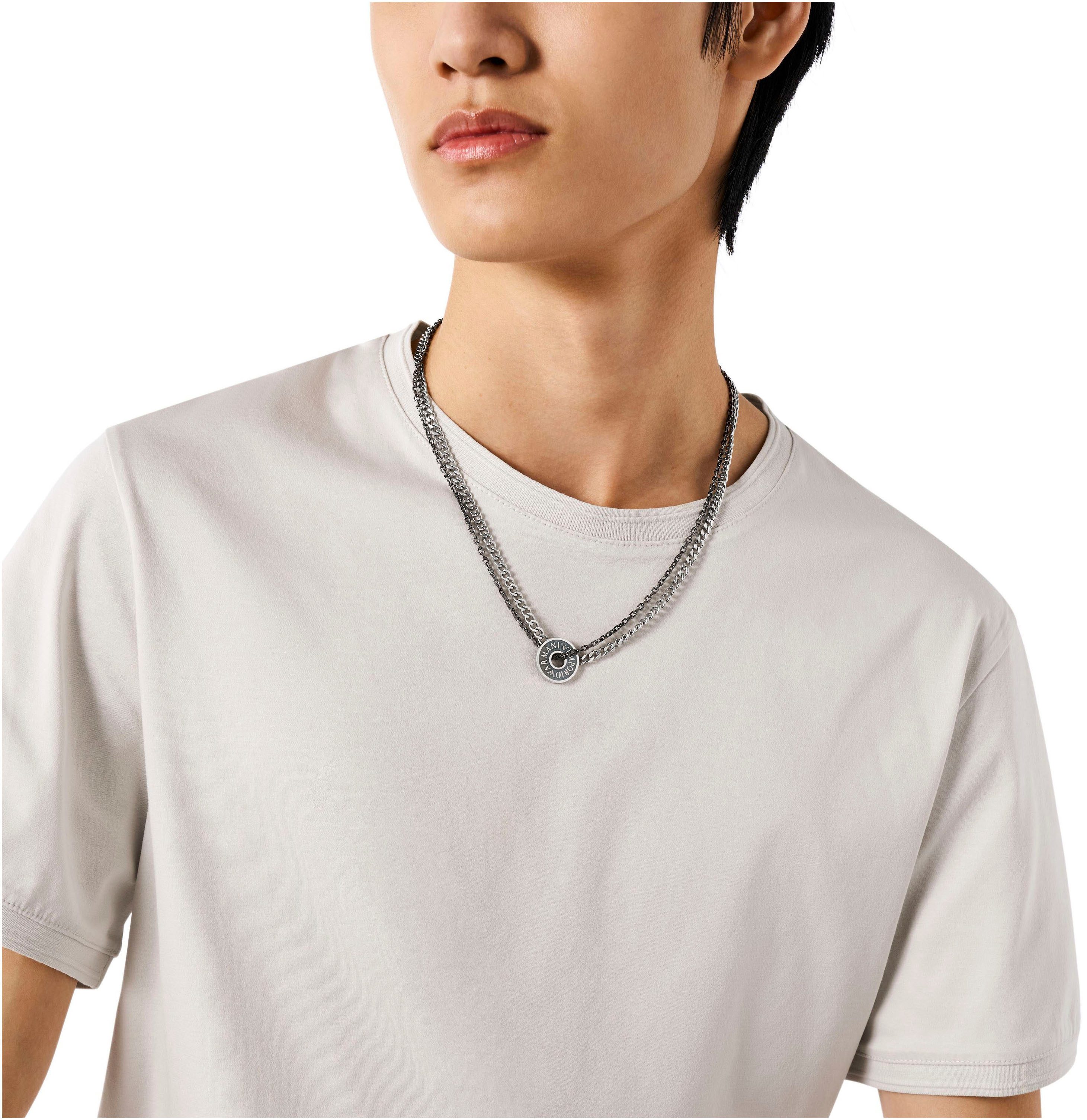 Emporio Armani Kette mit Anhänger Schmu... Emporio Armani Kette mit Anhänger Schmu...