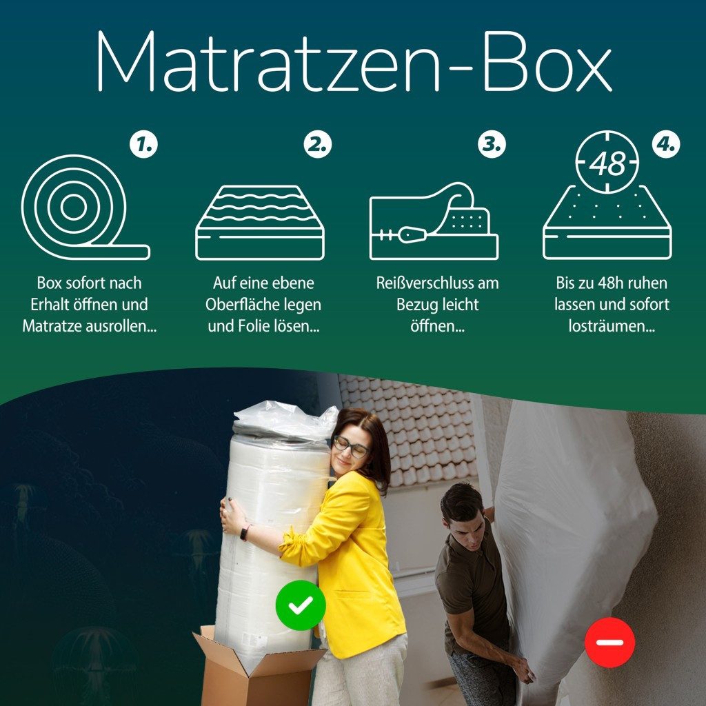 Kaltschaummatratze Wendematratze Aqua Deluxe 7 Zonen 90x200 140x200 160x200 180x200, MSS e.K., 14 cm hoch, (2in1 Matratze [H2/H3], auch in Sondergrößen), abnehmbarer Bezug mit 4-Seitenreißverschluss