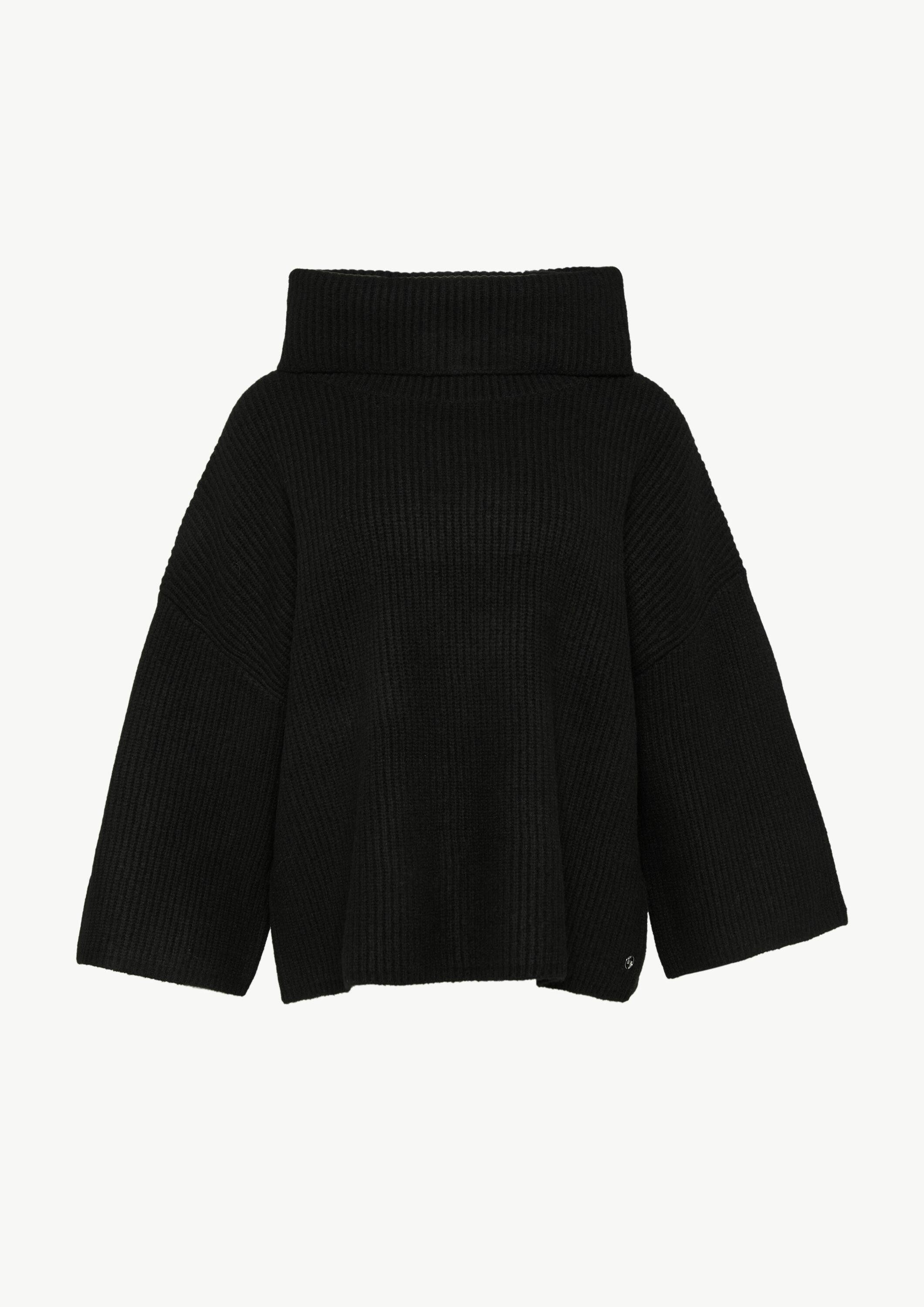 comma Poncho Indoor-Poncho Poncho mit weitem Rollkragen