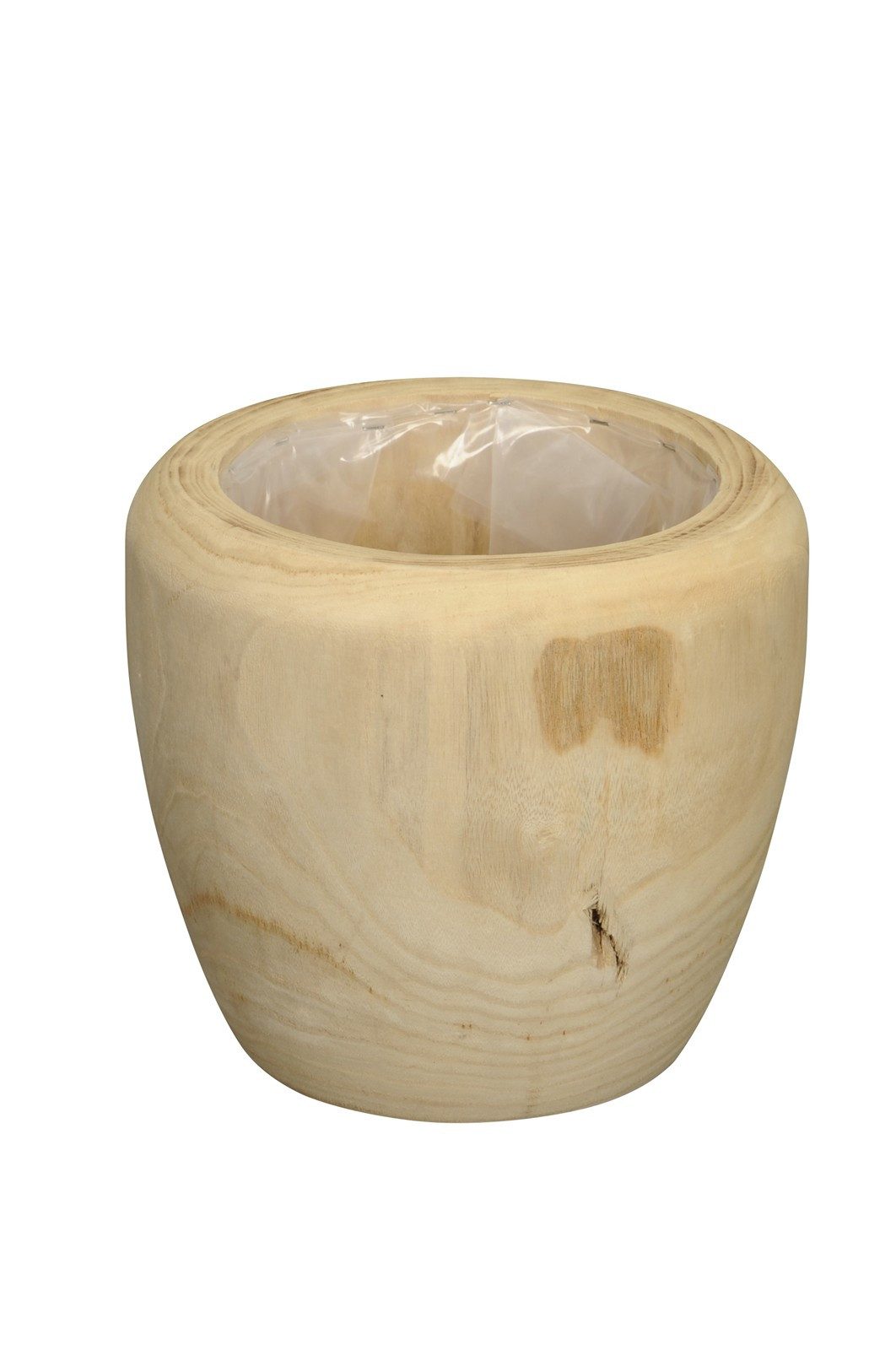 finehomegarden Übertopf Blumentopf Holz Pflanztopf natur Ø21+29,5 cm H21,5+27cm Topf (1 St)