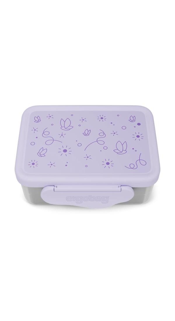 ergobag Lunchbox Edelstahl Brotdose, Edelstahl, (Edelstahl Brotdose, 3-tlg., 1x Brotdose, 1x Trennfach), spülmaschinengeeignet