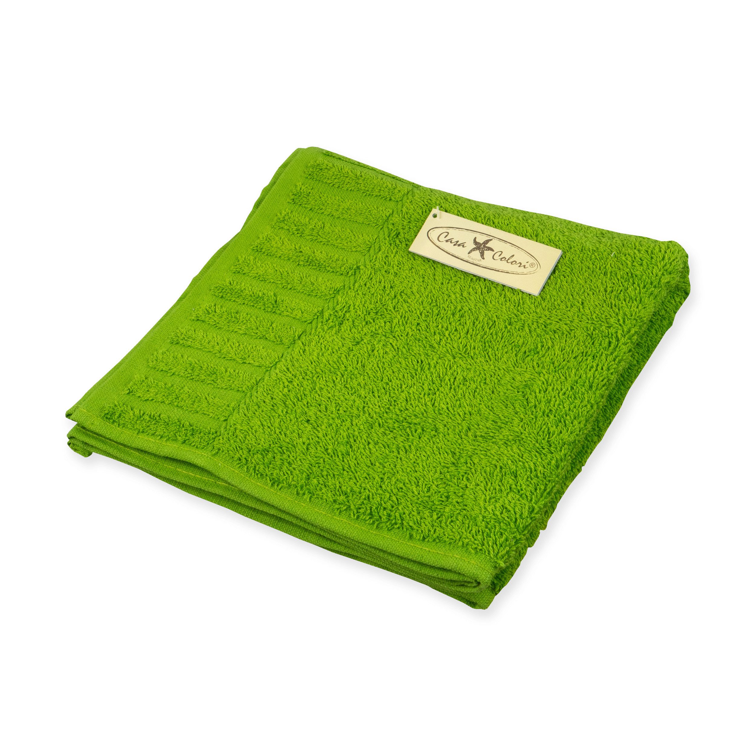 Casa Colori Handtuch Uni, Frottier (1-St), Hohe Farbbrillanz, Einfache Pfle günstig online kaufen