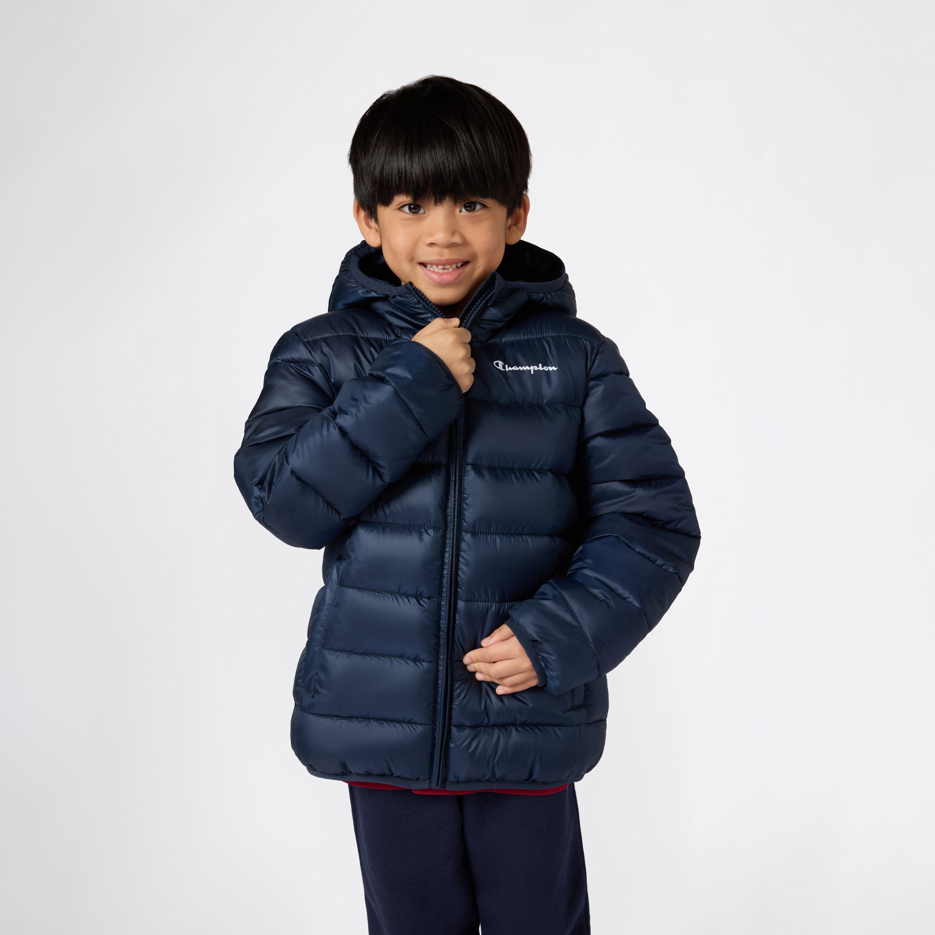 Champion Steppjacke SPORTWEAR JACKET Standard Fit mit verstellbarer Kapuze, Standard Fit