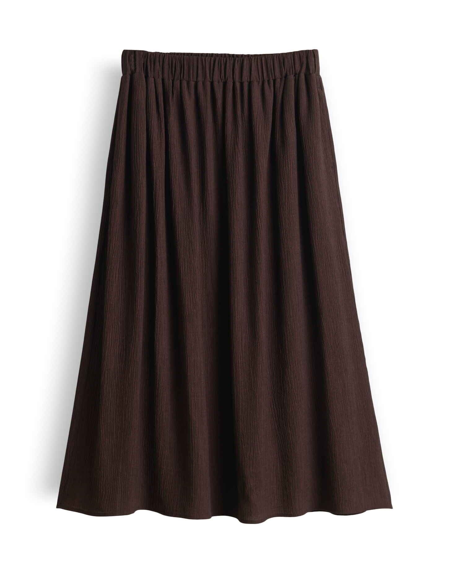 OPUS Midirock Midirock mit Crinkle Struktur Lang geschnitten, Eingrifftaschen, Pull-on