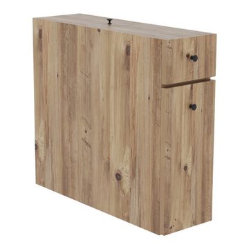 en.casa Badregal, »Birkenes« Nischenschrank 60x19x55cm Holzoptik