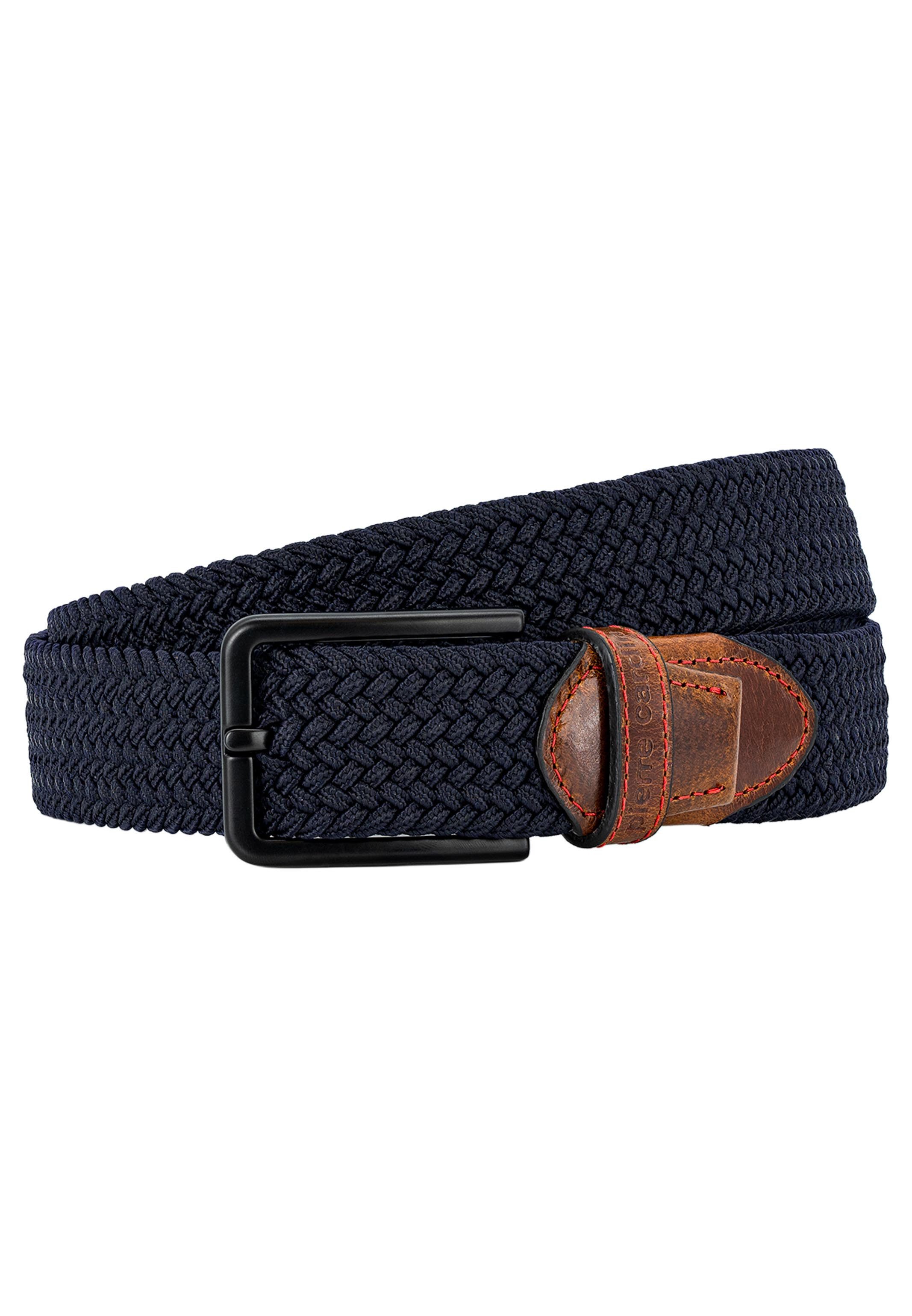Pierre Cardin Flechtgürtel Basic (1-St) Flechtgürtel - Textilgürtel mit hochwertigen Lederenden