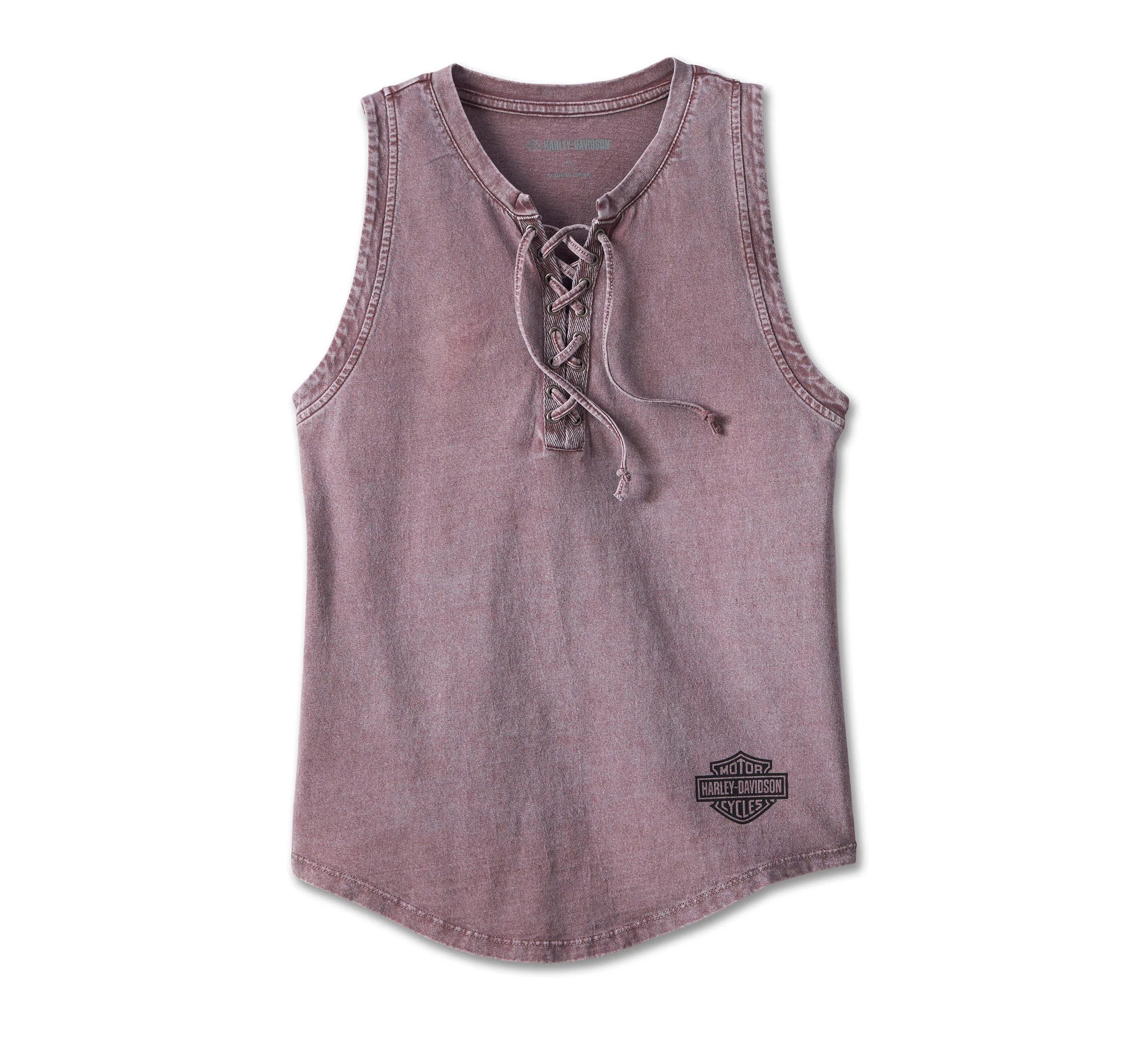 HARLEY-DAVIDSON Tanktop Damen Throttle Lace-Up Biker günstig online kaufen