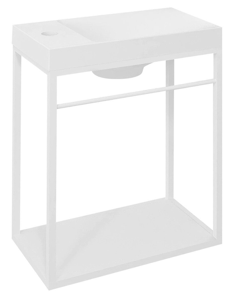 Sapho Waschbeckenunterschrank CREST Konsole unter Waschbecken 39,5x45x21,7cm, weiß matt Sapho-AR502
