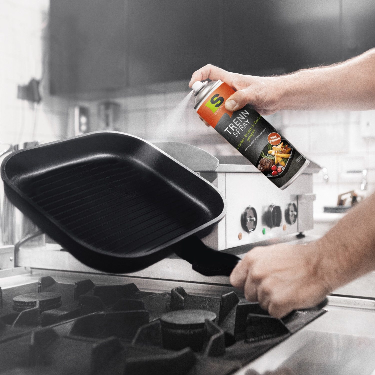 Spraytive Speiseöl 2x 400ml BBQ Trennspray - Antihaftspray zum Grillen, Braten & Backen, Made in Germany