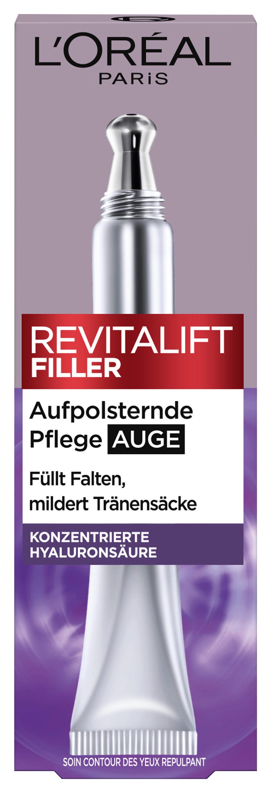 L'ORÉAL PARIS Augencreme REVITALIFT FILLER AUGENPFLEGE, mit Hyaloronsäure
