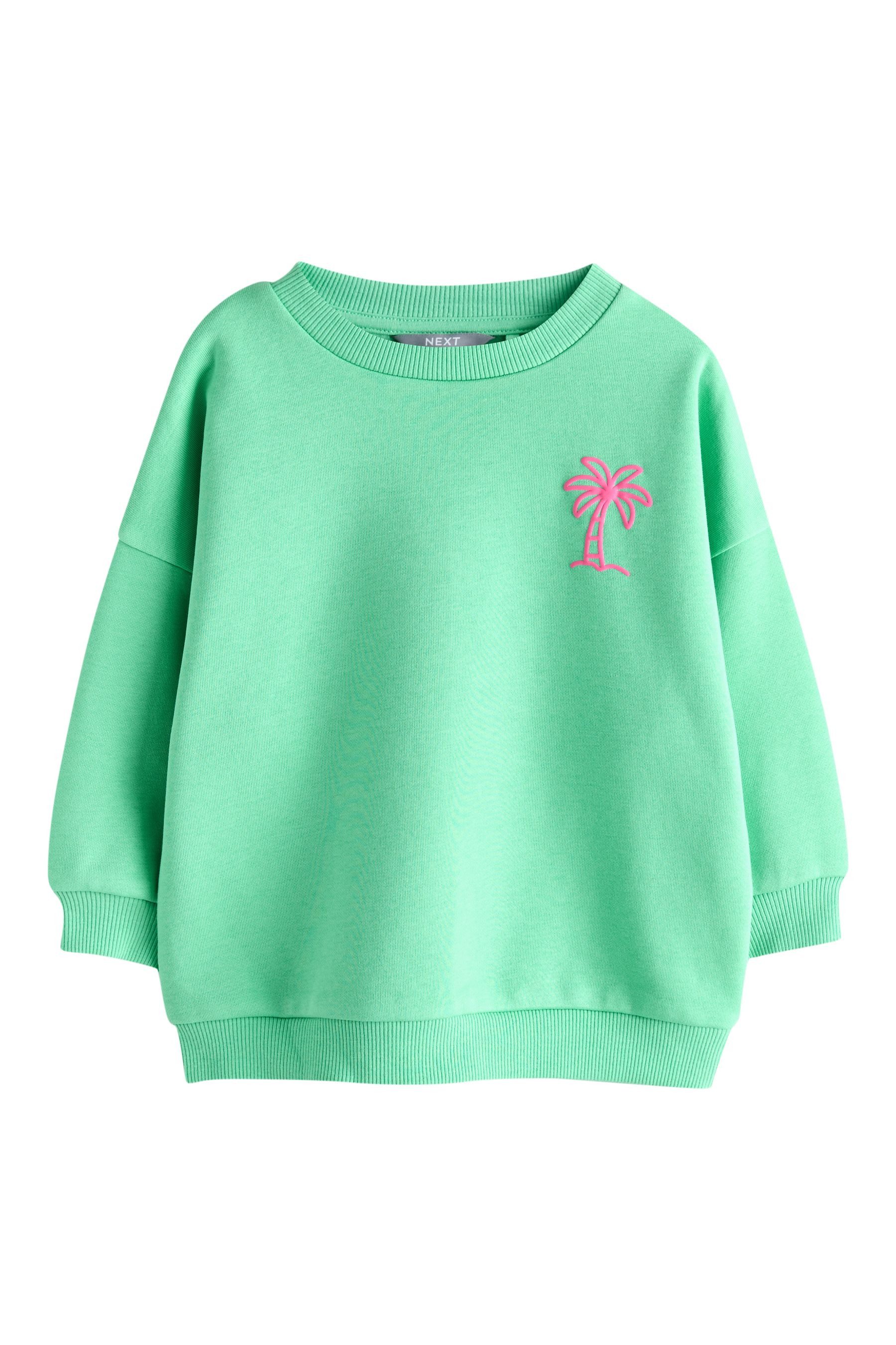Next Sweater Sweatshirt mit Aufdruck (1-tlg)