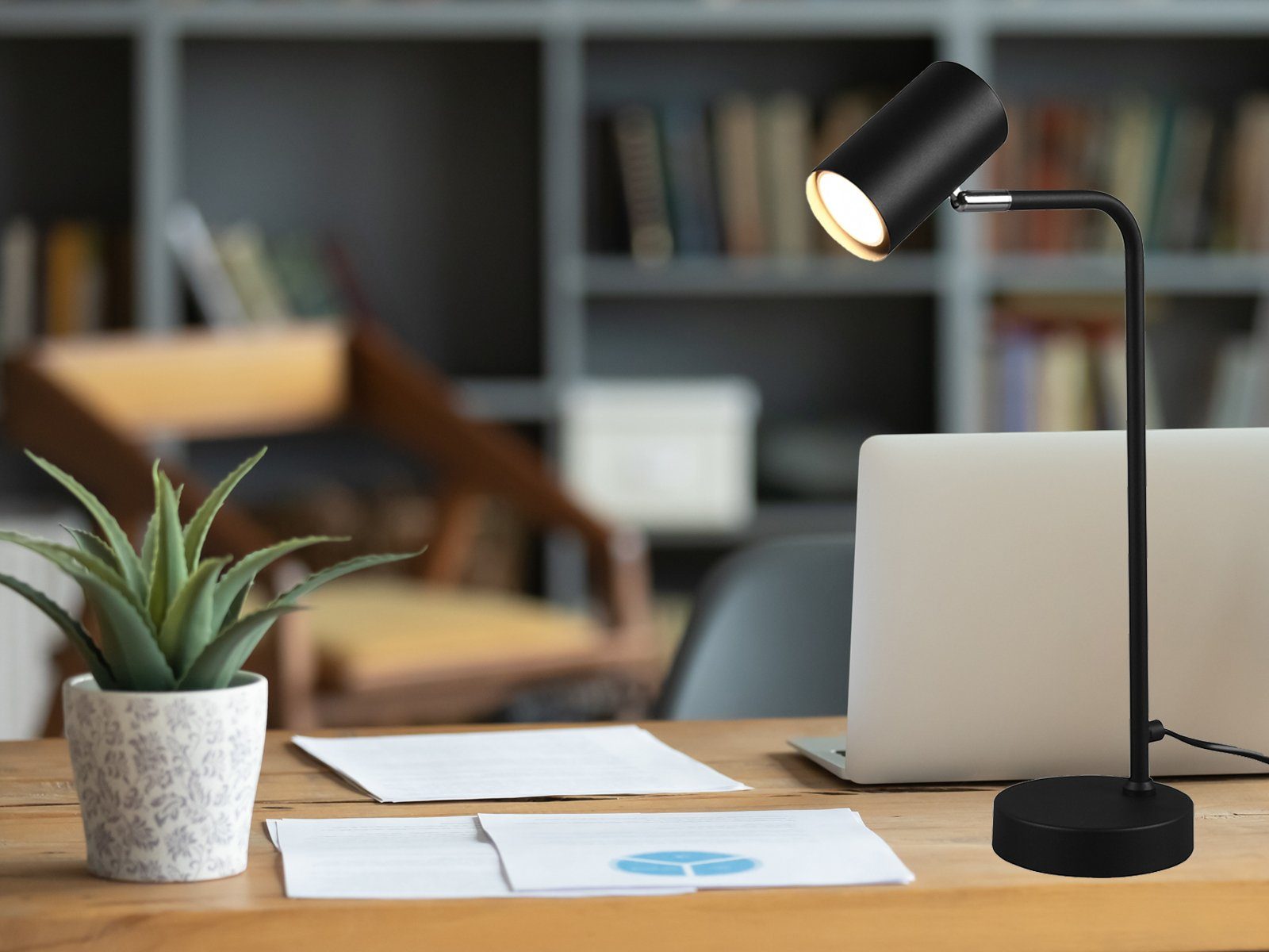 TRIO Leuchten LED Schreibtischlampe, LED wechselbar, Warmweiß, Groß-e Arbei günstig online kaufen