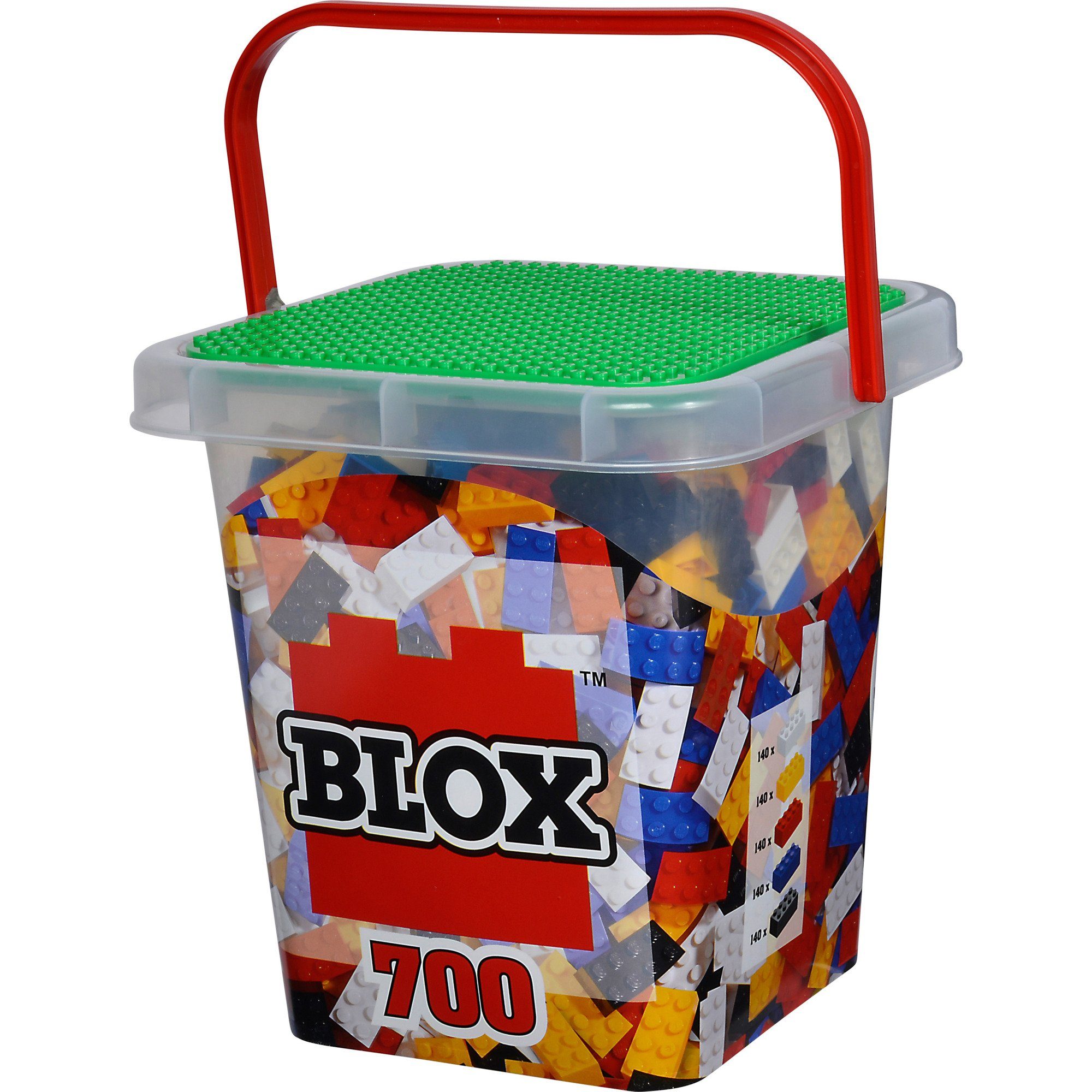 Androni ANDRONI Blox Eimer 700 8er Steine, Spielbausteine