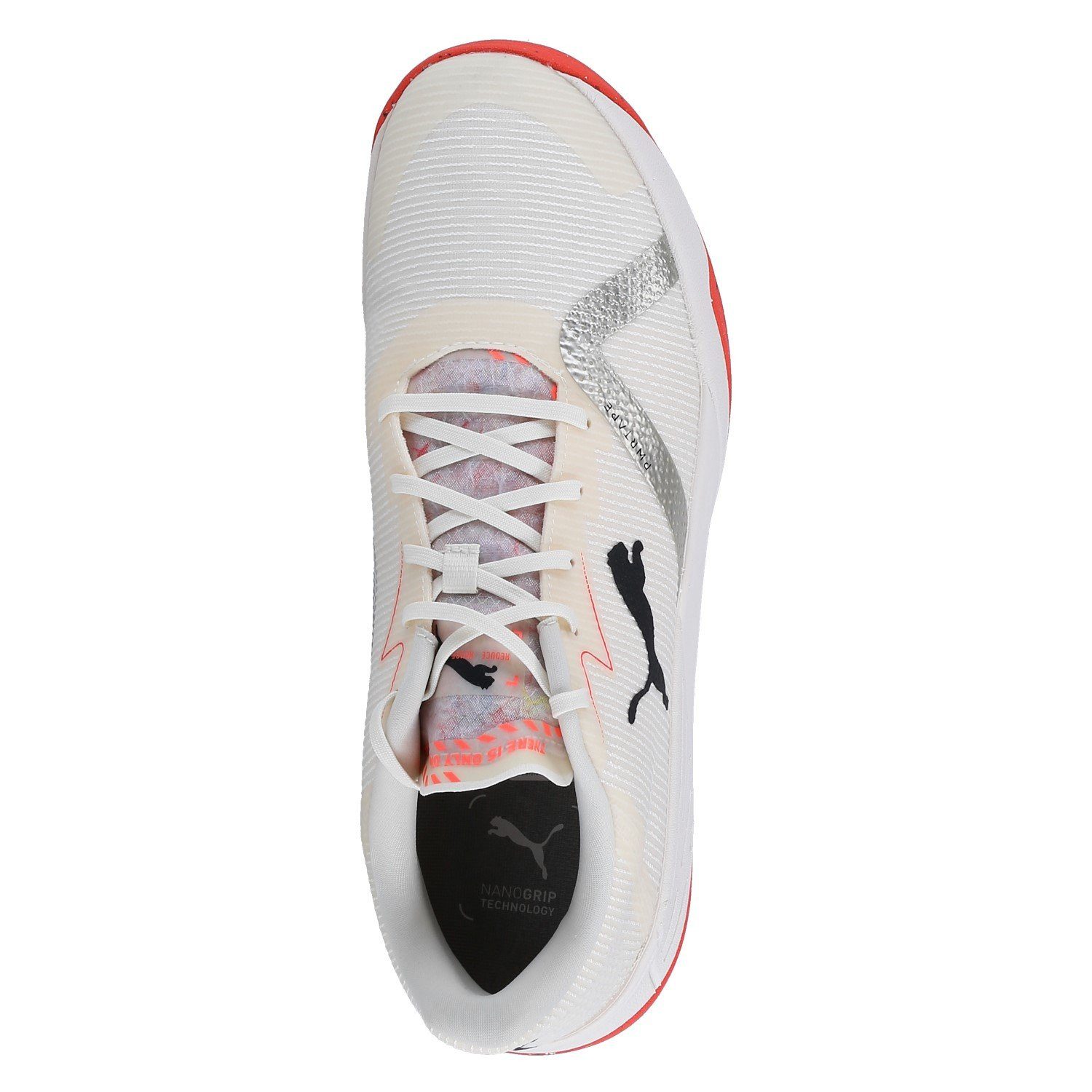 PUMA Hallen-Indoorschuhe Accelerate Turbo Nitro II RE beigeweiss Herren Badmintonschuh – Bild 3 von 3