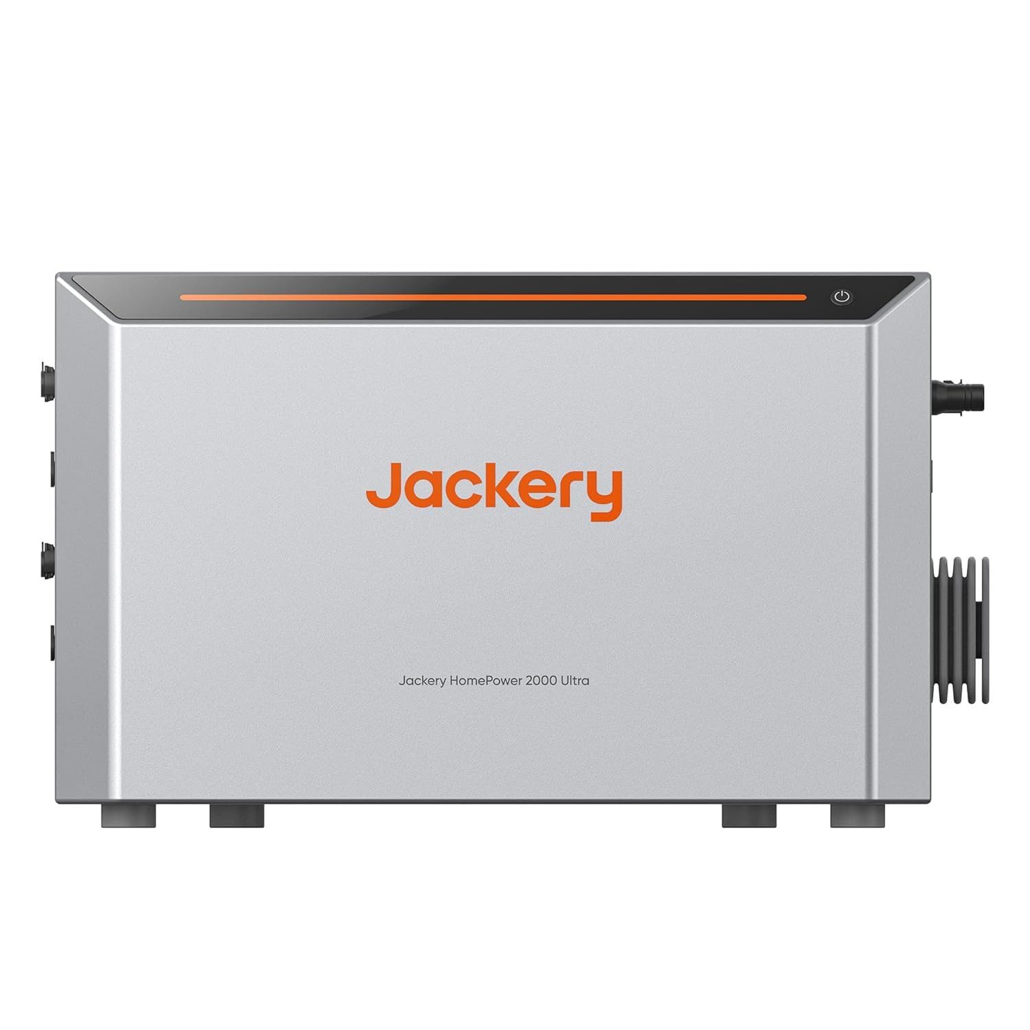 Jackery Balkonkraftwerk HomePower 2000 Ultra Balkonkraftwerk mit Speicher, 2048Wh LiFePO4 Akku, 2MPPT 2800W Solareingang, All-in-One Stromspeicher mit Wechselrichter