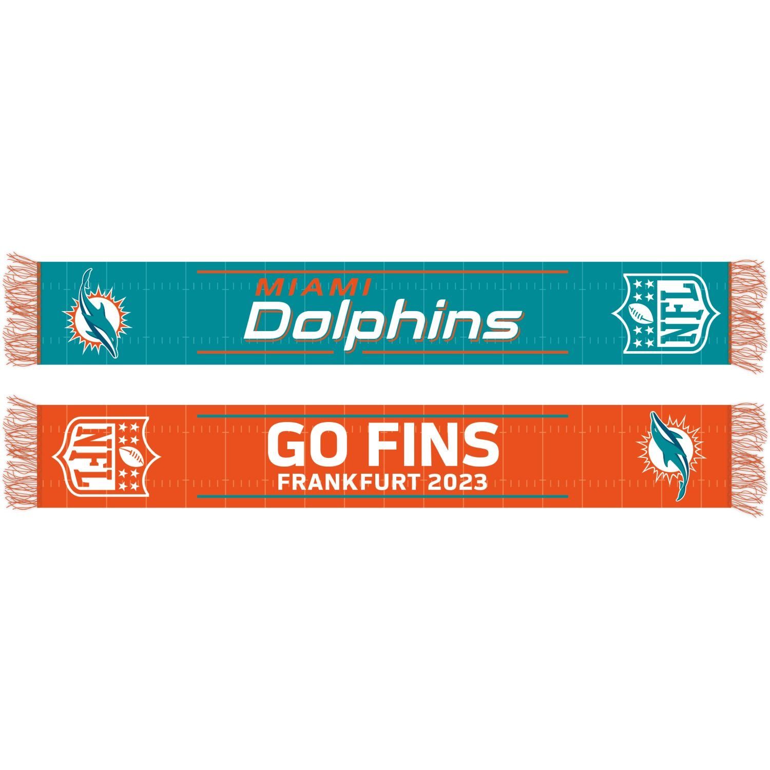 Frankfurt Miami Game Multifunktionstuch FINS GO 2023 NFL Dolphins Branding Great