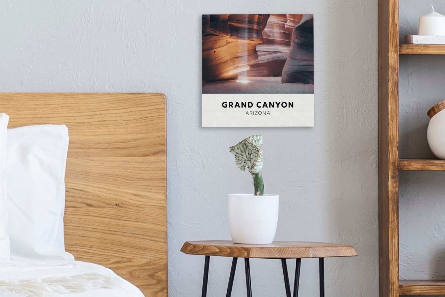 Arizona (1 Wohnzimmer Schlafzimmer - Leinwand St), Amerika Grand - Canyon, OneMillionCanvasses® für Bilder Leinwandbild