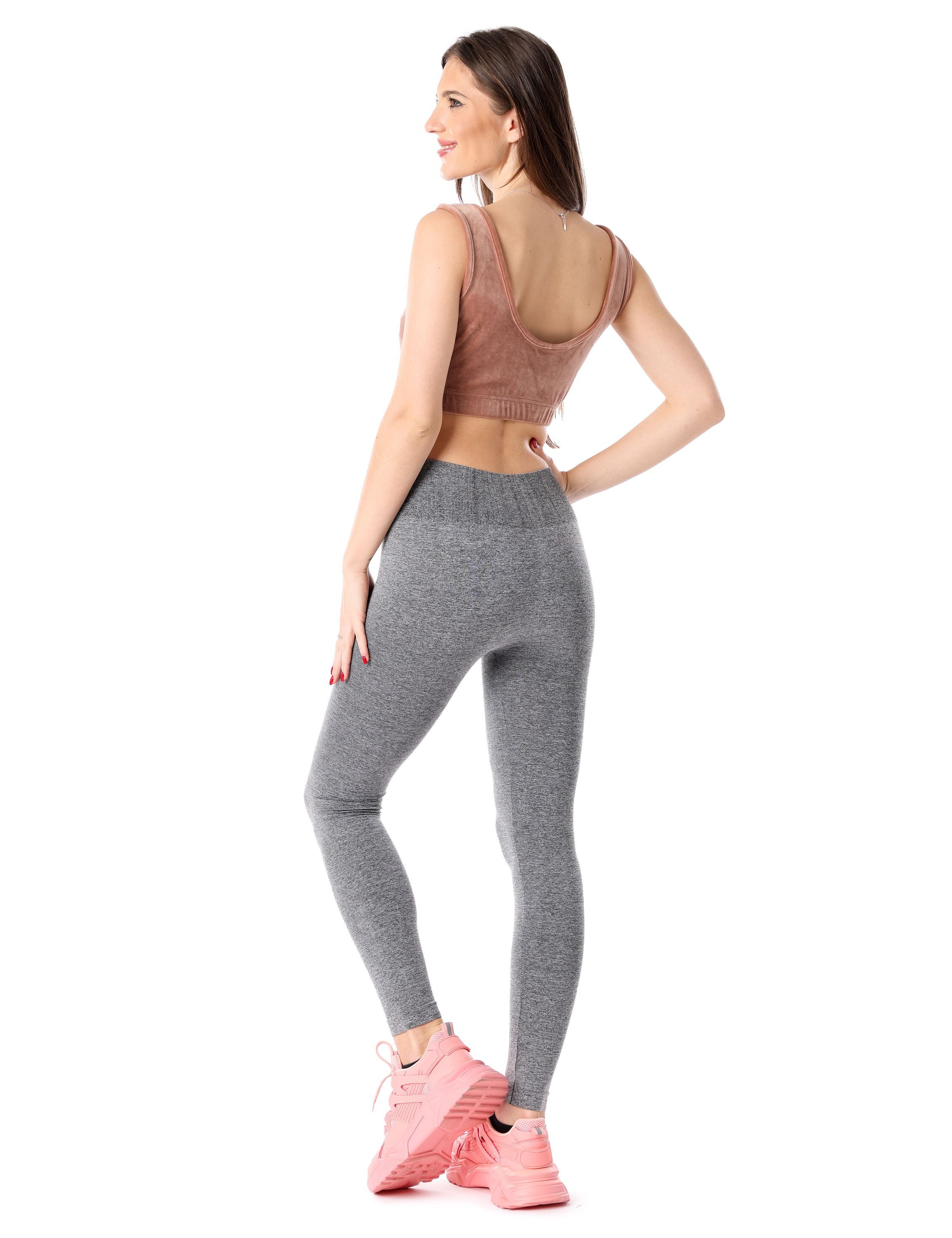 Merry Style Leggings Damen Nahtlose Leggings mit breitem Komfortbund MSGI056 (1-tlg) elastischer Bund