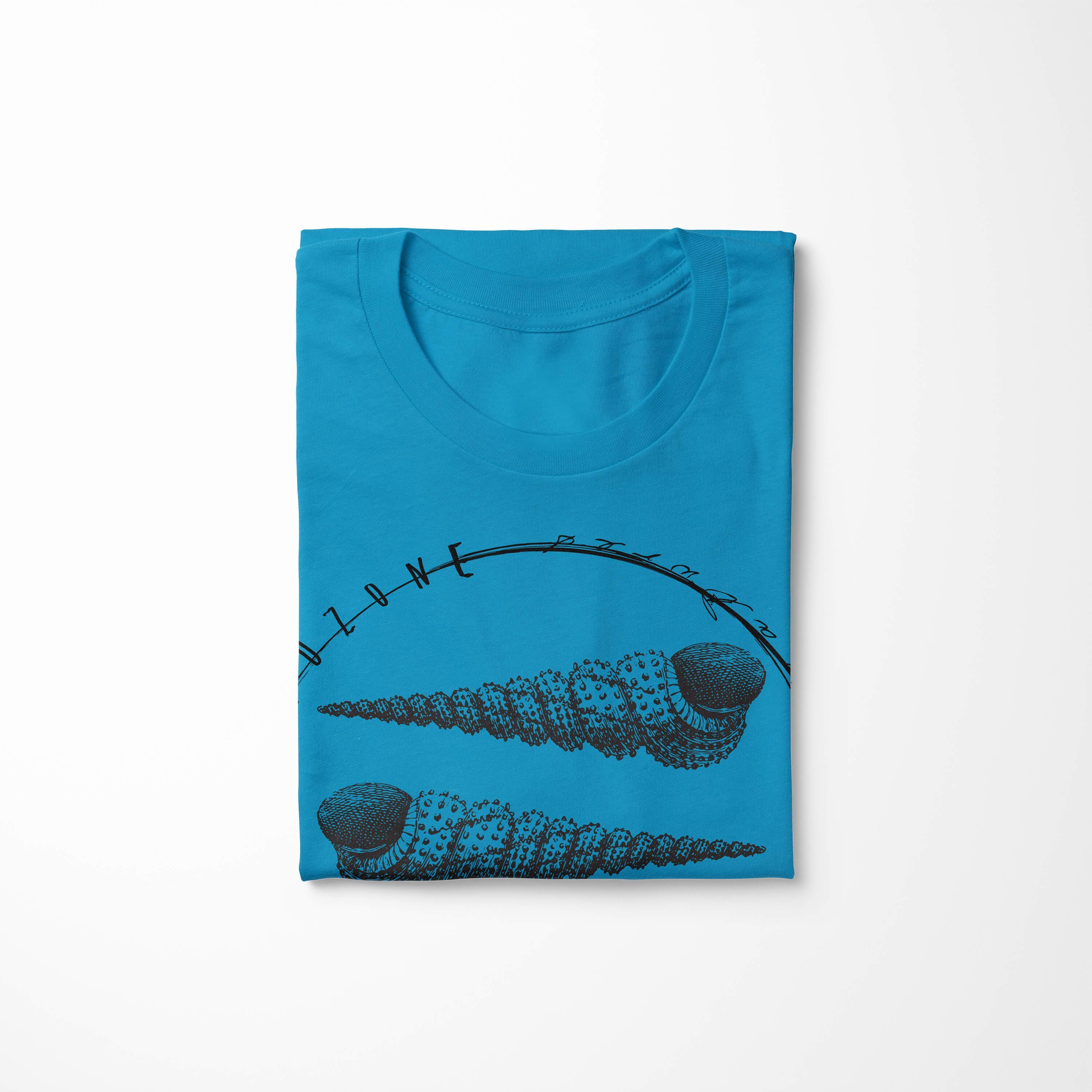 T-Shirt und - Art Serie: Sea Struktur Fische Schnitt 092 Sinus sportlicher / Atoll Creatures, feine T-Shirt Sea Tiefsee