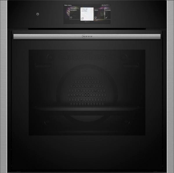 NEFF Pyrolyse Backofen N 90 B64CT73N0, mit Teleskopauszug nachrüstbar, Hydrolyse, Versenkte Slide & Hide® Ofentür & starkem Pyrolyse-Duo