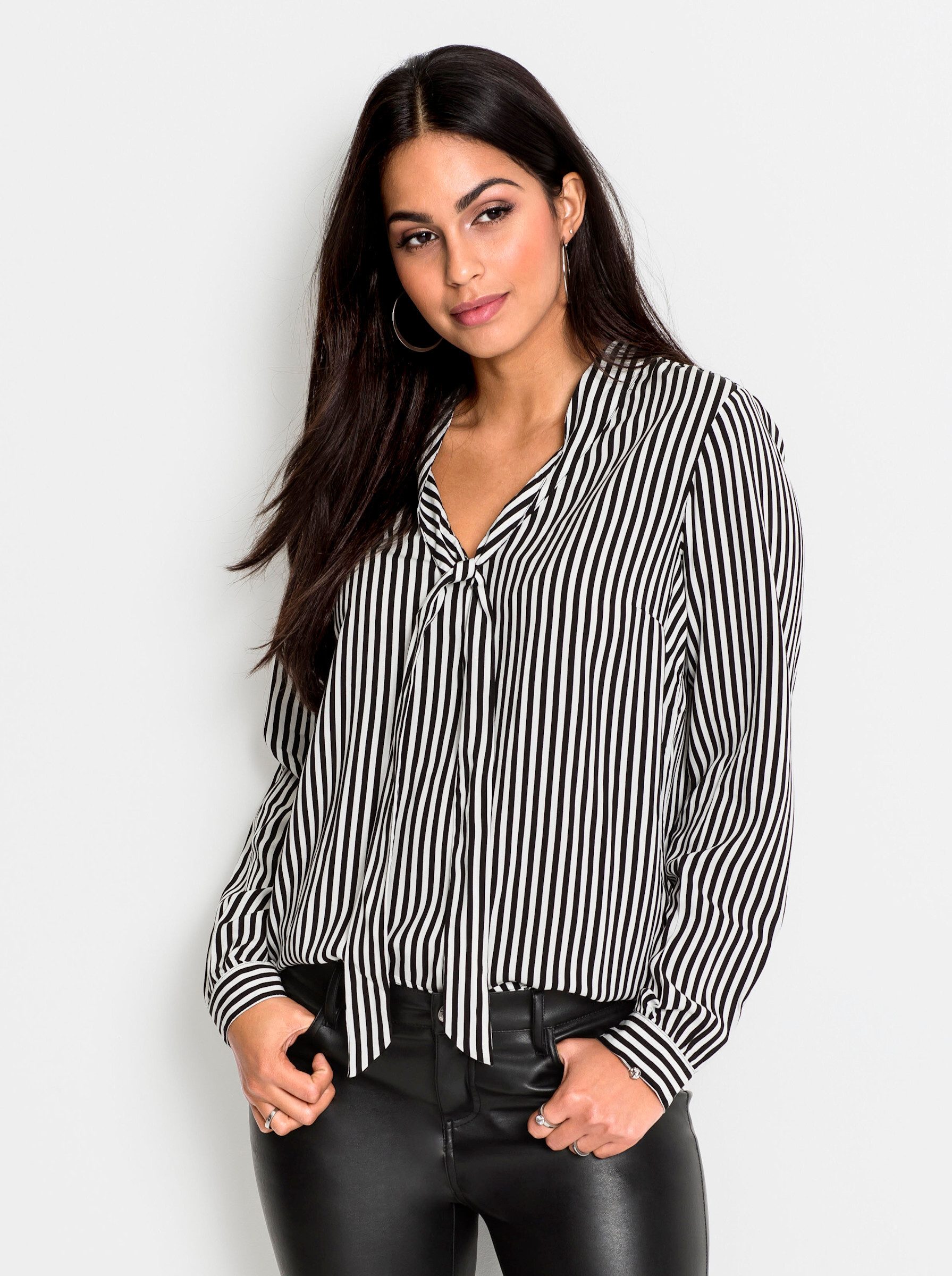 Witt Klassische Bluse Gestreifte Bluse . günstig online kaufen