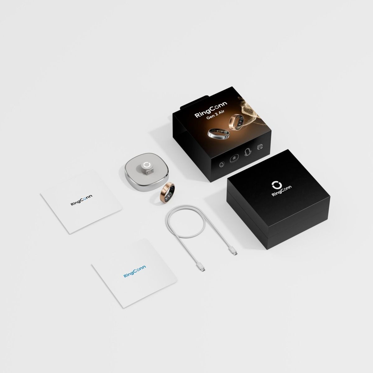 RingConn Smart Ring Gen2 Air Gr.13 - der perfekte Begleiter für Ihre Gesundheit & Fitness, eine App bietet detaillierte Einblicke in die Gesundheitsdaten – Bild 3 von 5