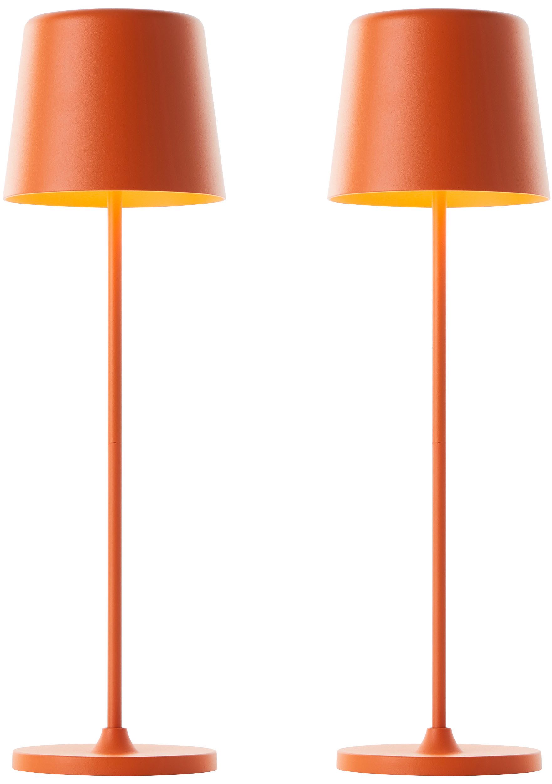 Brilliant LED Tischleuchte Kaami - mobile LED Außen Akku Tischlampe 2er-Set günstig online kaufen