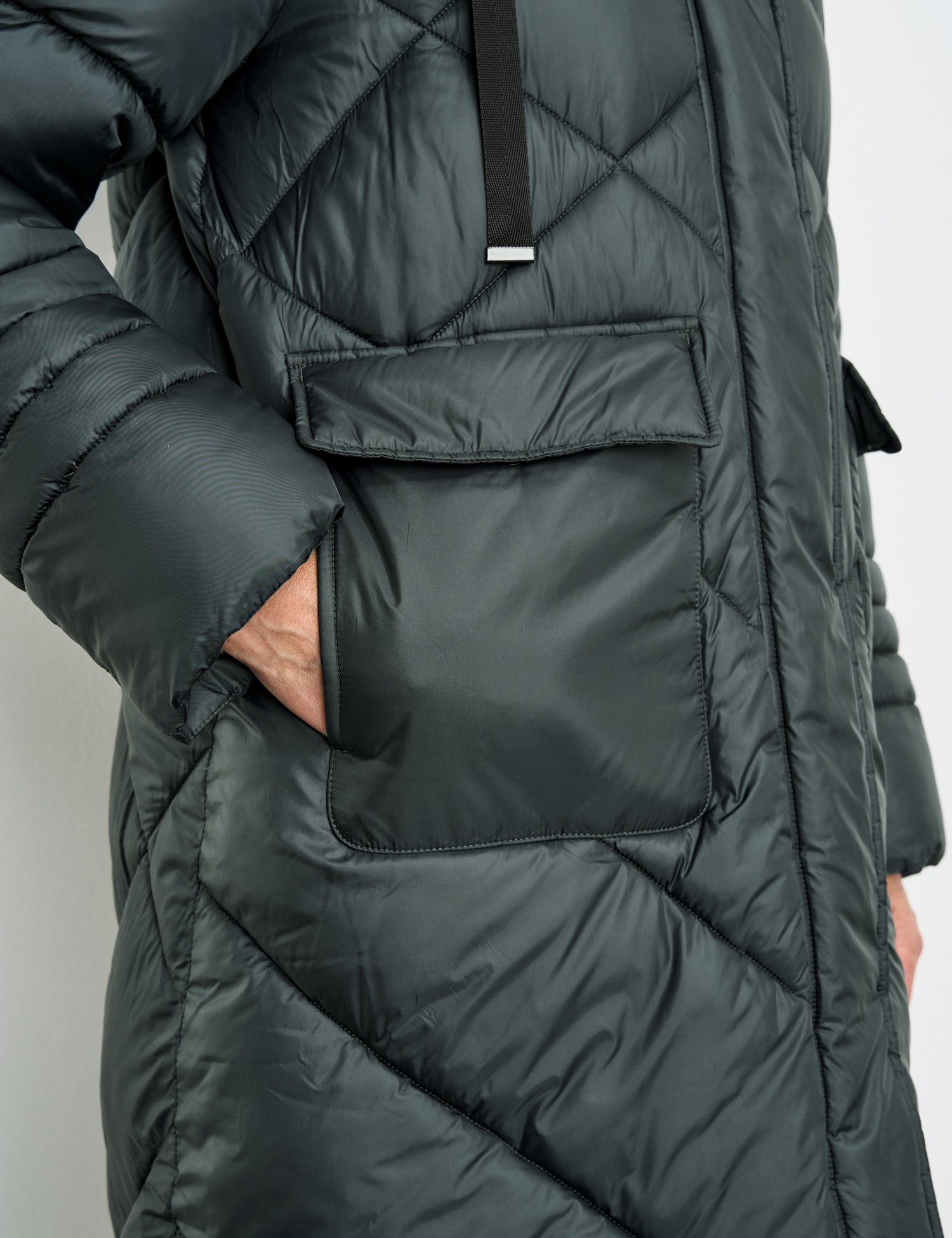 aufgesetzten GERRY Modischer Midnight großen Taschen Wintermantel mit Navy WEBER Mantel