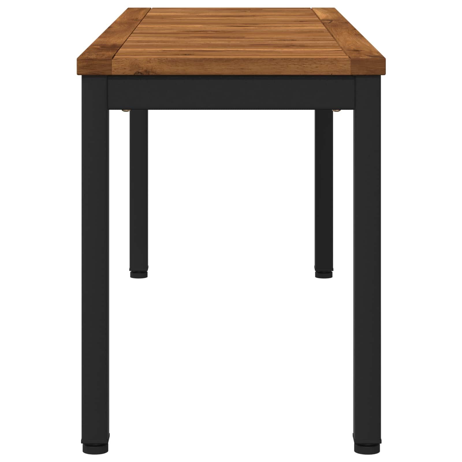 vidaXL Gartenbank Gartenbank 108,5 x 35 x 45 cm Massivholz Rechtwinklig (1-St)